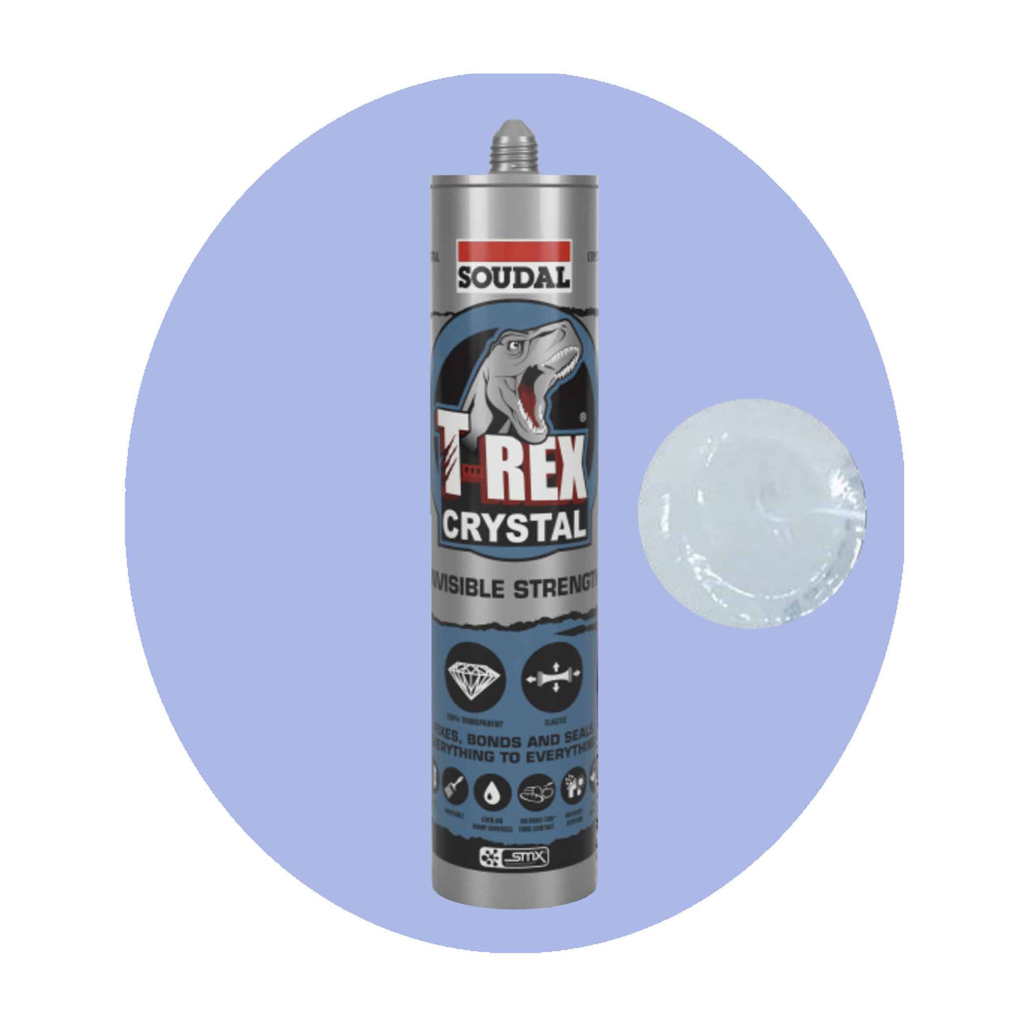 Soudal T Rex Power Crystal Adhesive - Single Item Variation