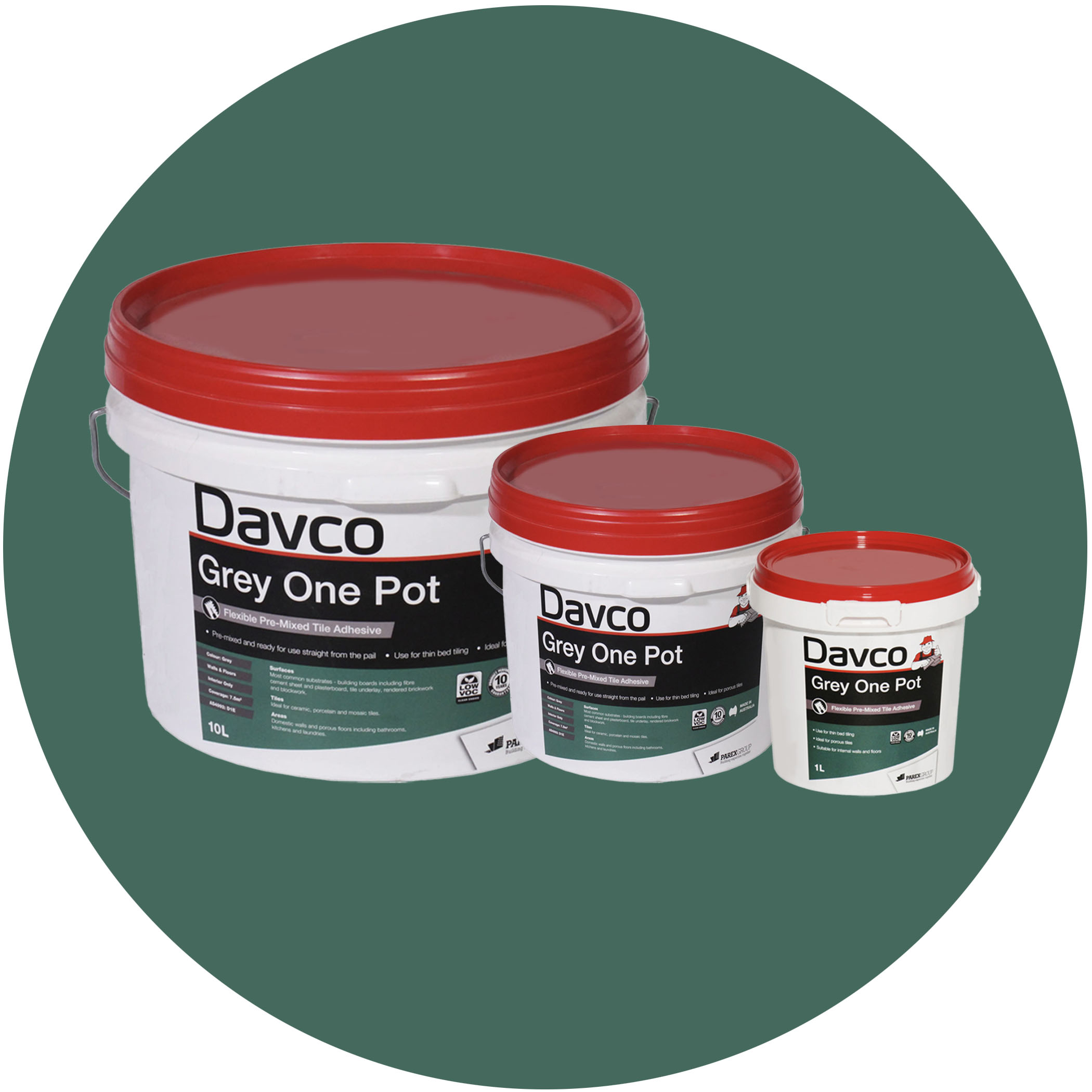 Davco Grey One Pot Tile Adhesive - Product Adhesive