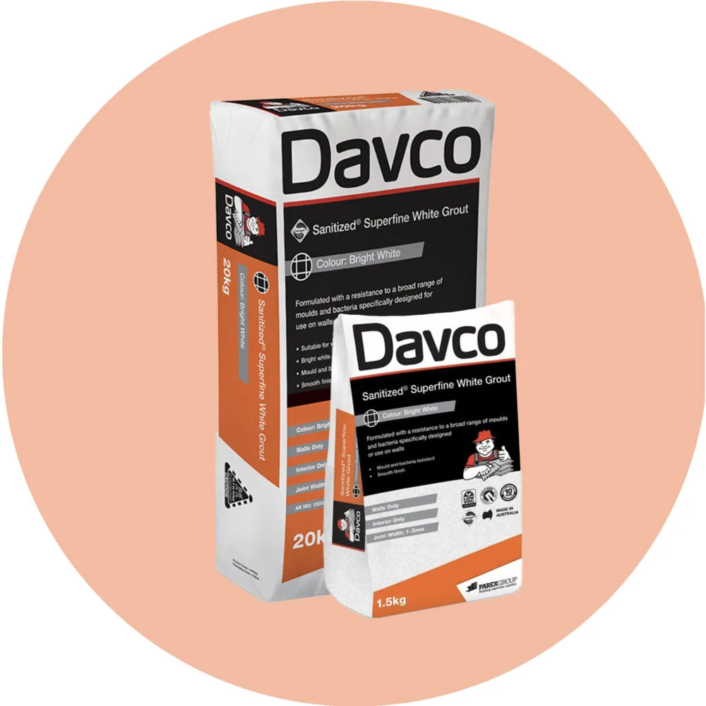 Davco Superfine White Grout - Product Image