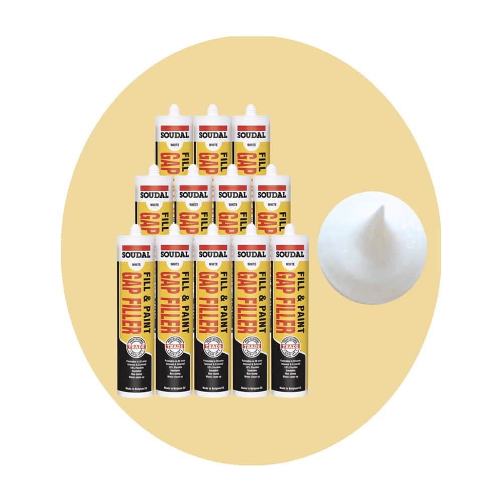 Soudal Fill and Paint Gap Filler - 12 Pack Variation Image