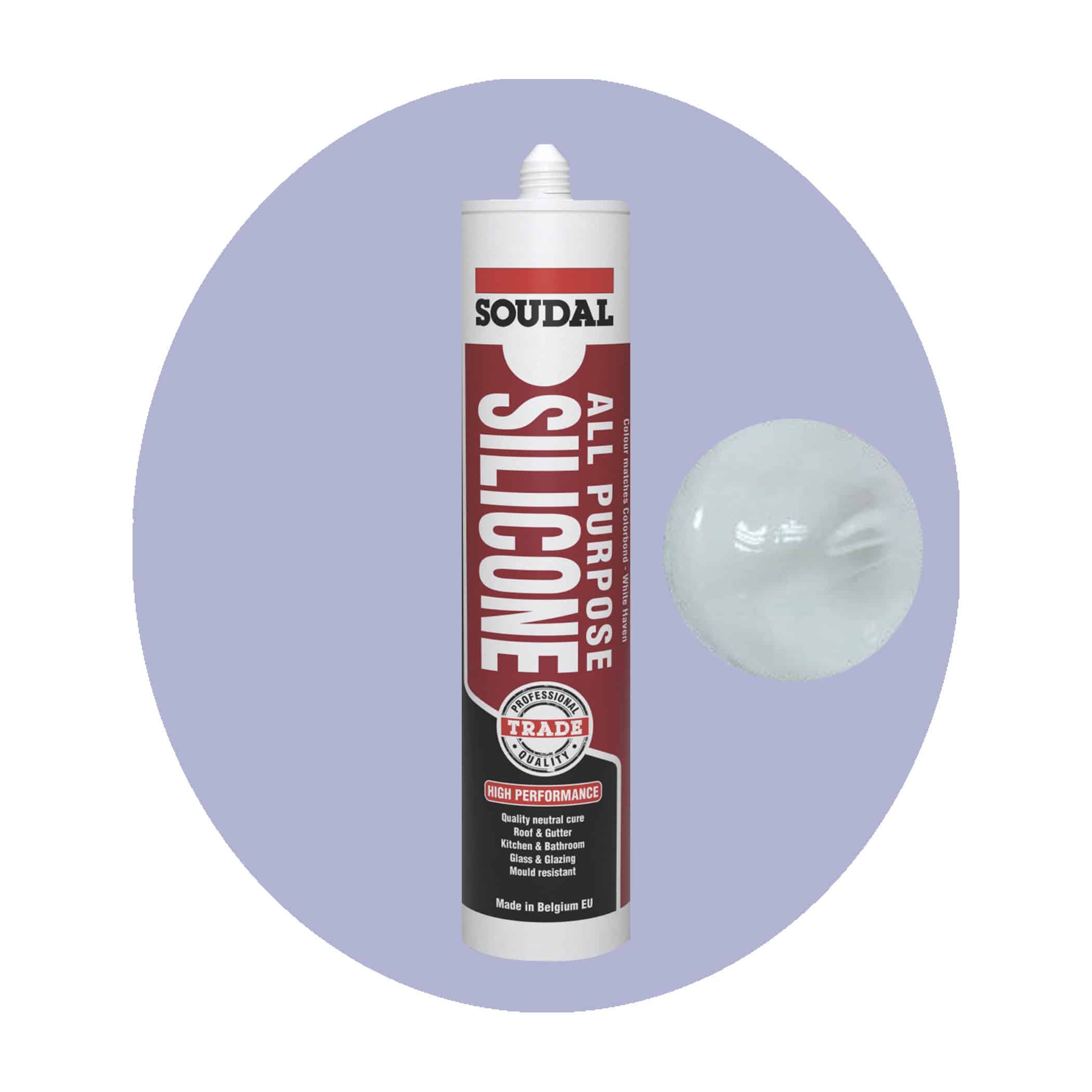 Soudal All Purpose Silicone - Titanium Single Item Variation Image