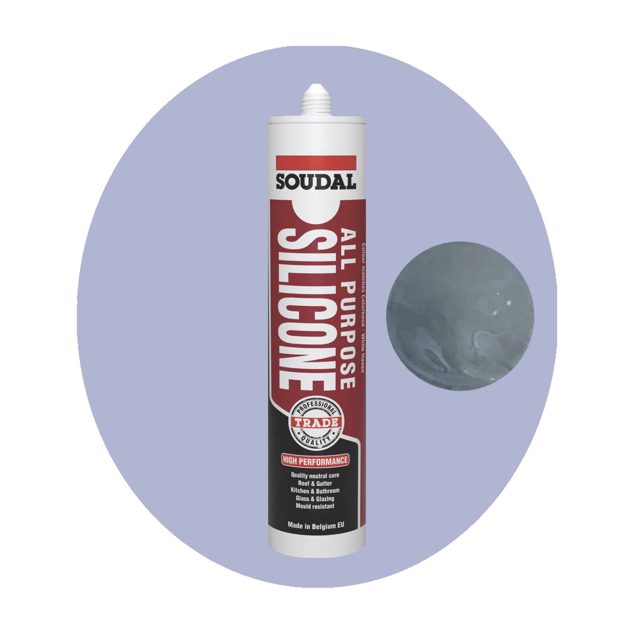 Soudal All Purpose Silicone - Cement Grey Single Item Variation Image