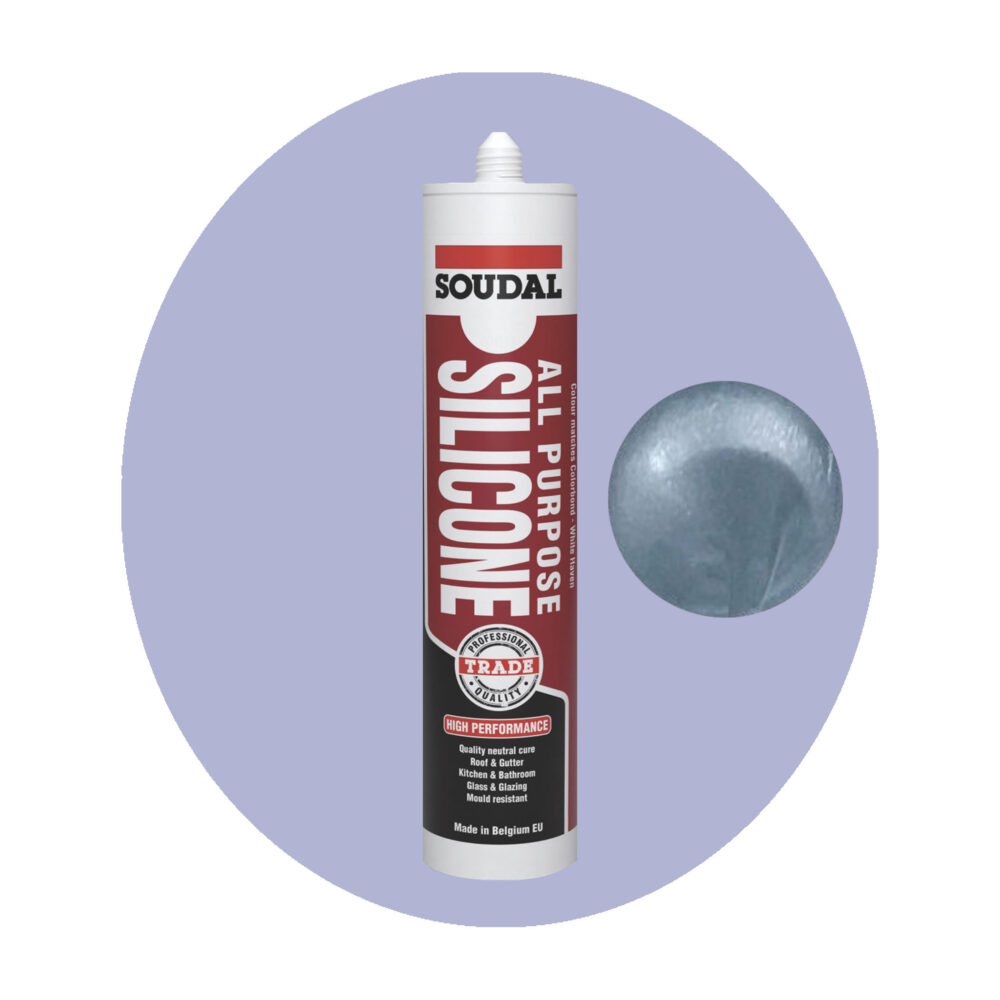 Soudal All Purpose Silicone - Aluminium Single Item Variation Image