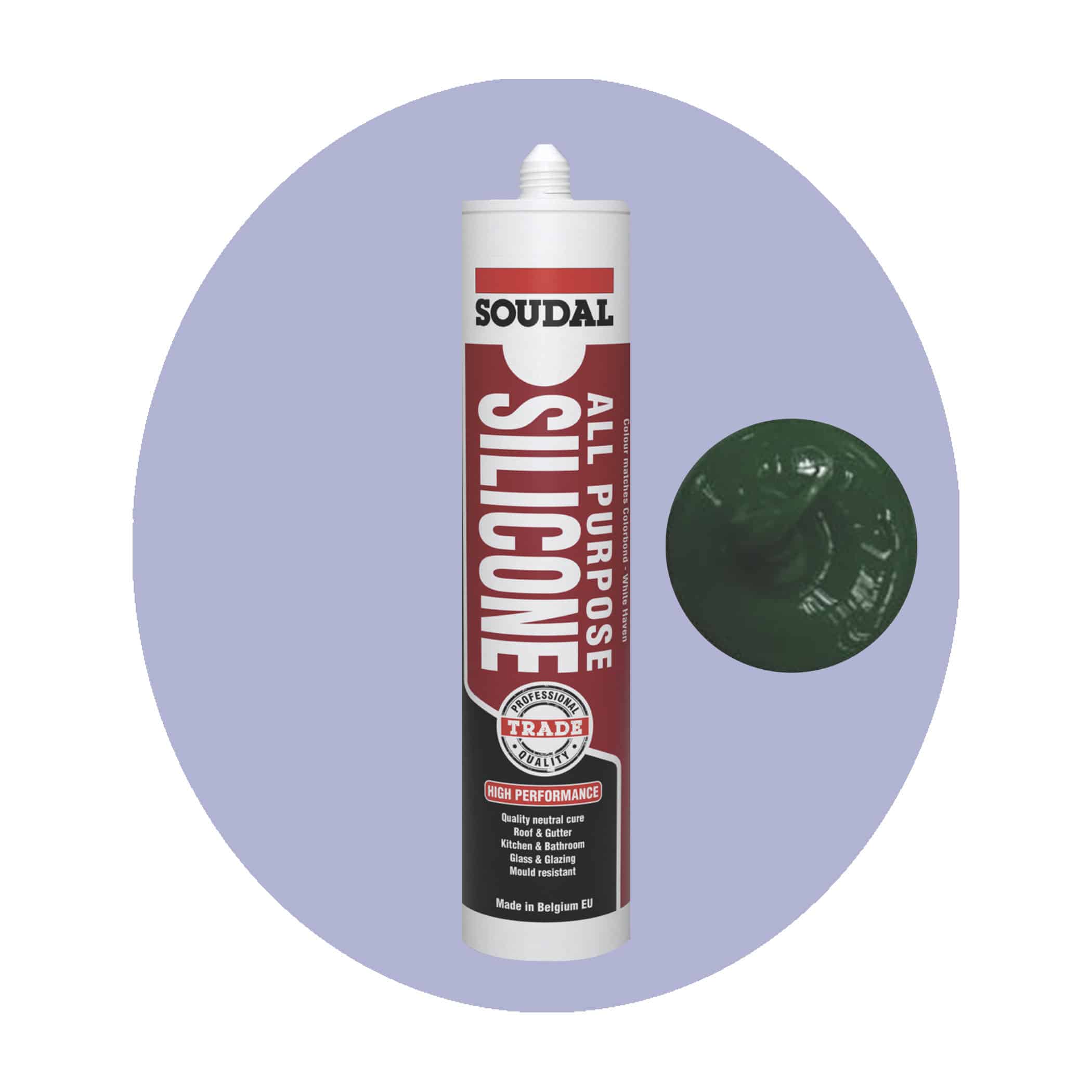 Soudal All Purpose Silicone - Moss Green Single Item Variation Image