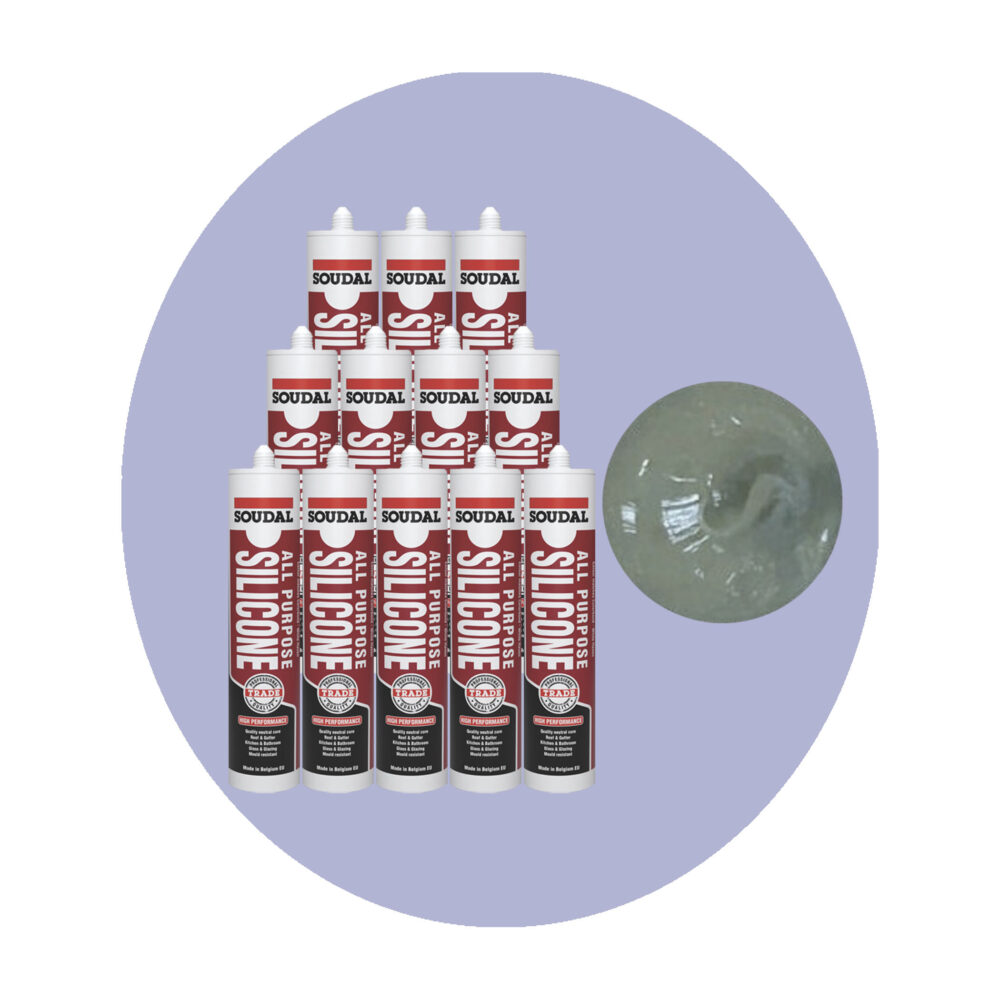 Soudal All Purpose Silicone - Stone 12 Pack Variation Image