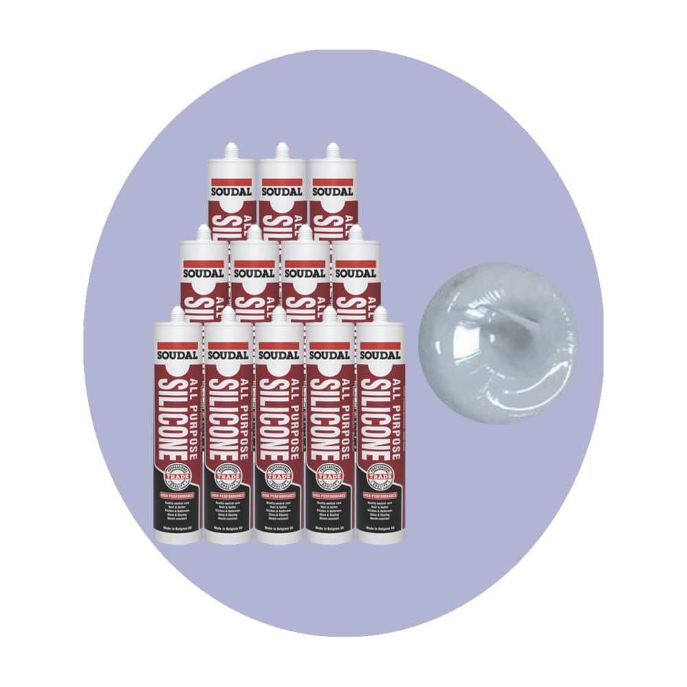 Soudal All Purpose Silicone - Grey 12 Pack Variation Image