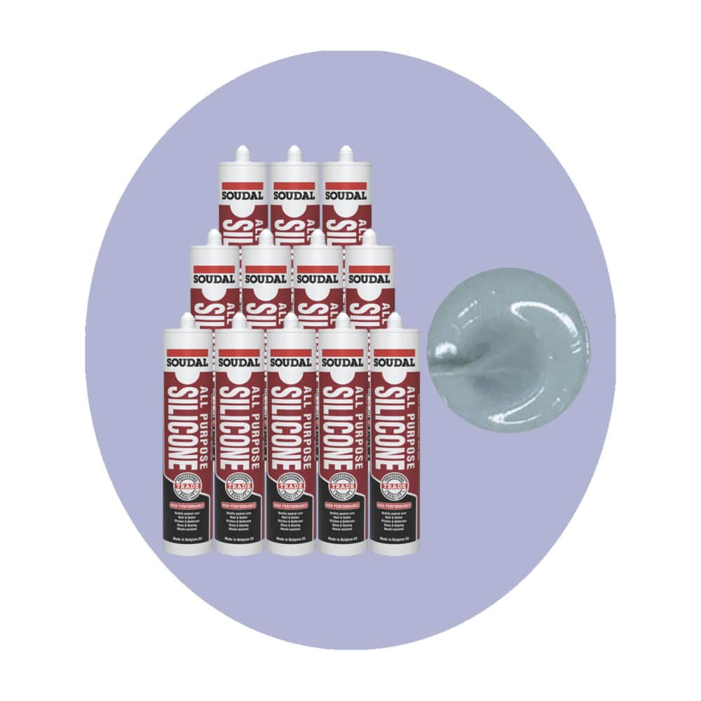 Soudal All Purpose Silicone - Medium Grey 12 Pack Variation Image