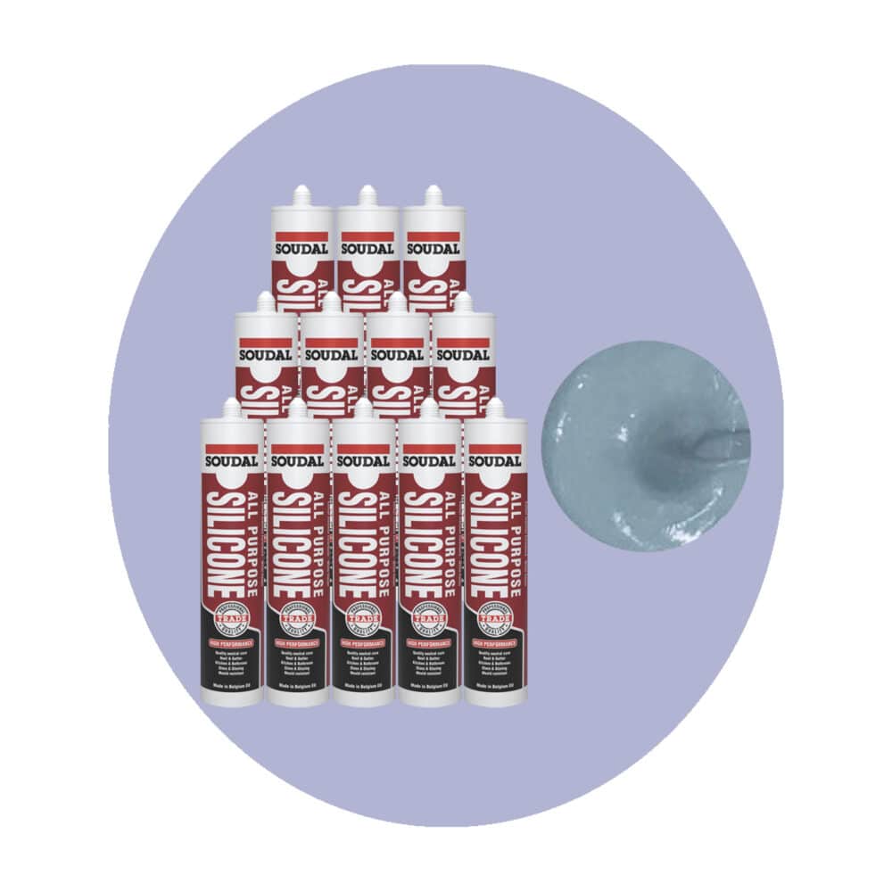 Soudal All Purpose Silicone - Dark Grey 12 Pack Variation Image