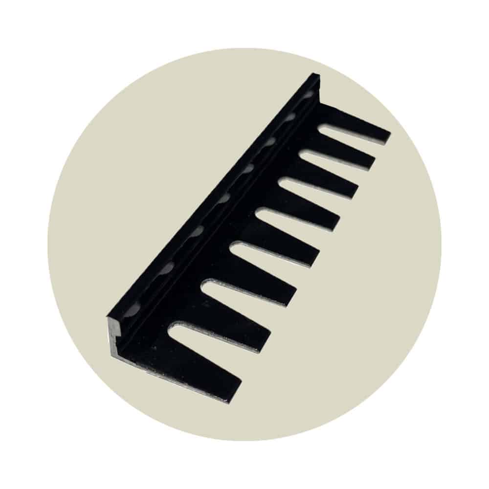 Formable L Shape Aluminium Angle - Black Gloss Variation Image