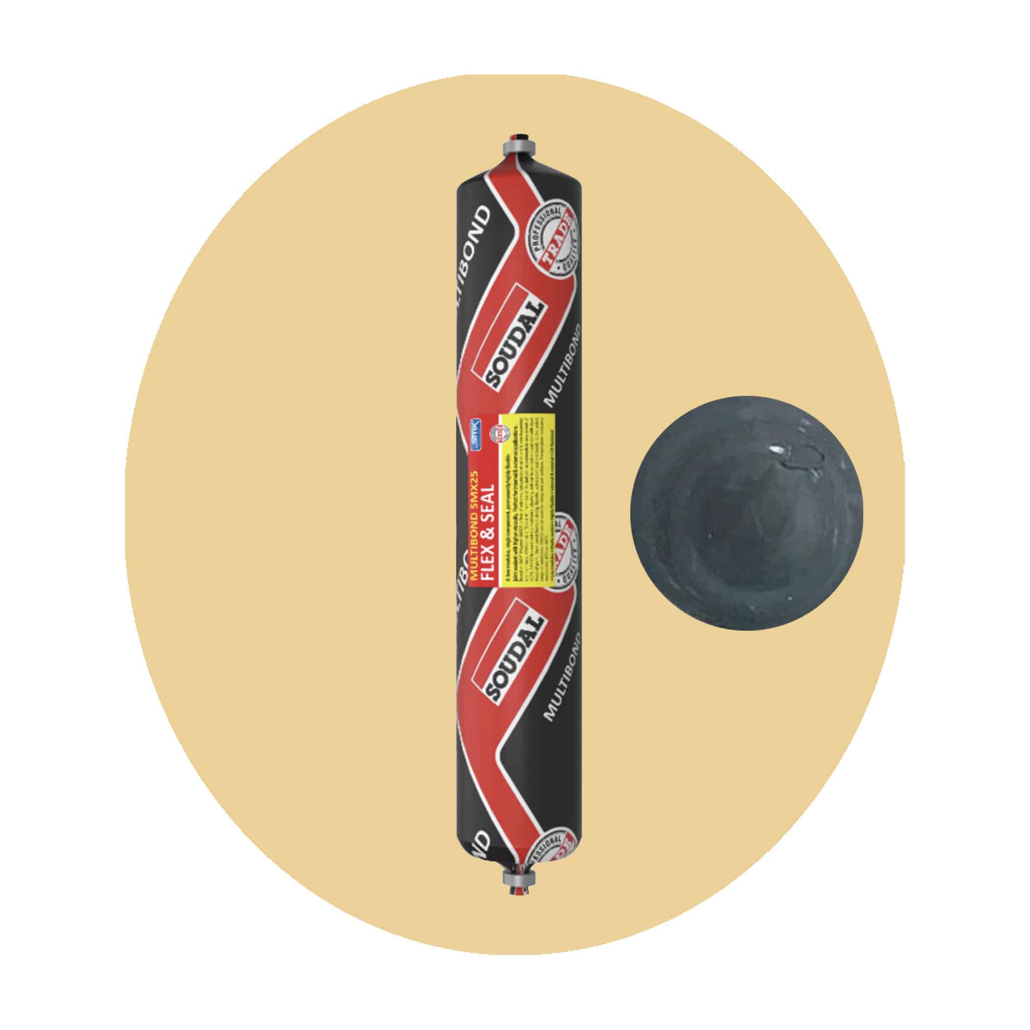 Soudal Multibond SMX25 Flex and Seal - Dark Grey 600ml Sausage Variation Image
