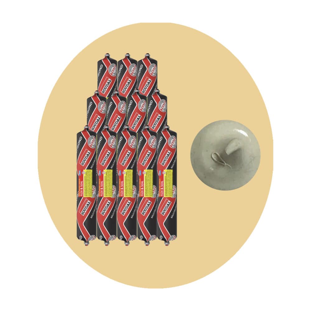 Soudal Multibond SMX25 Flex and Seal - Beige 600ml Sausage 12 Pack Variation Image