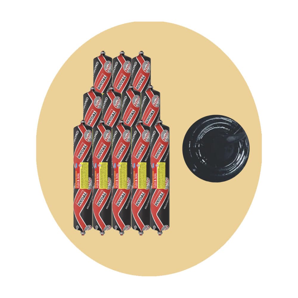 Soudal Multibond SMX25 Flex and Seal - Black 600ml Sausage 12 Pack Variation Image