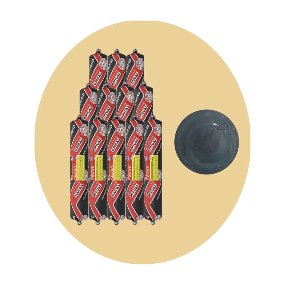 Soudal Multibond SMX25 Flex and Seal - Dark Grey 600ml Sausage 12 Pack Variation Image