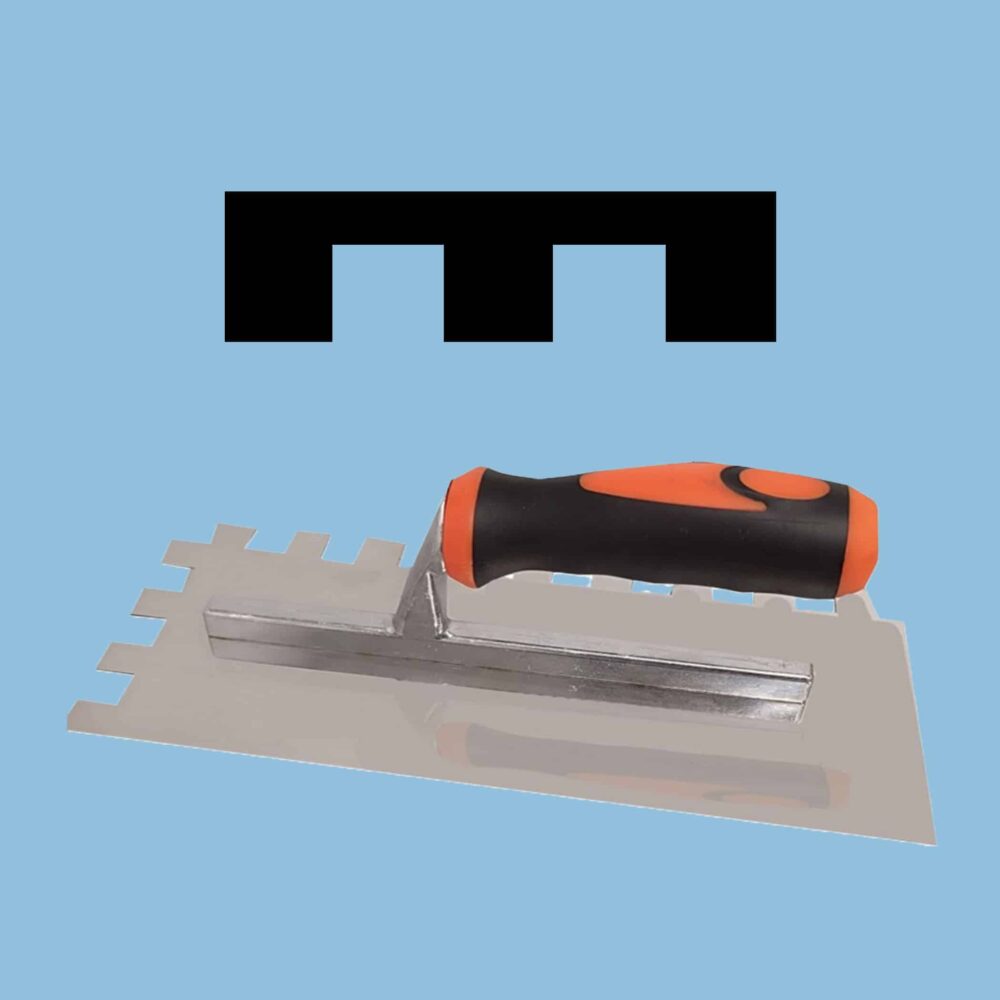 Adhesive Trowel Stainless Steel - 15mm Variation Image