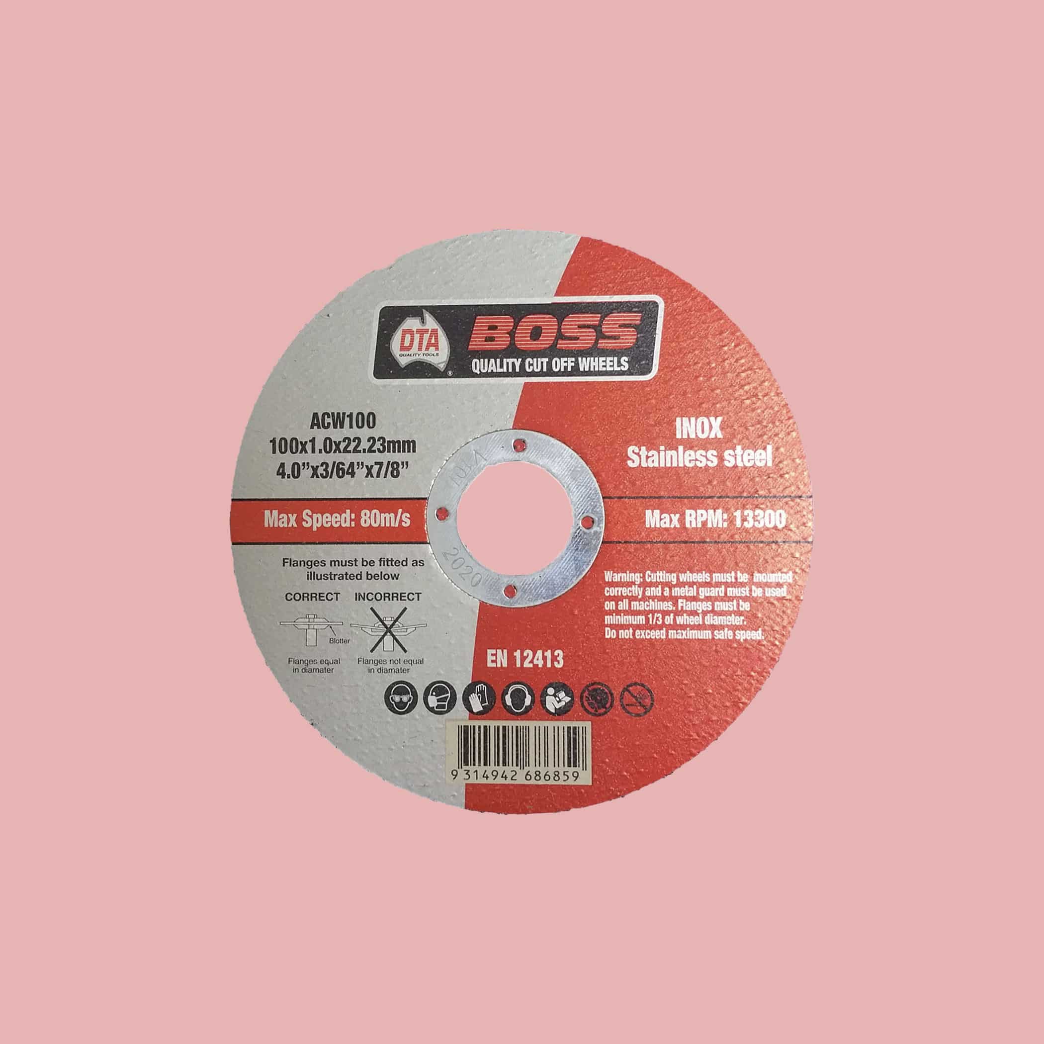 DTA Stainless Steel Cut Off Wheel - 105mm Variation Image