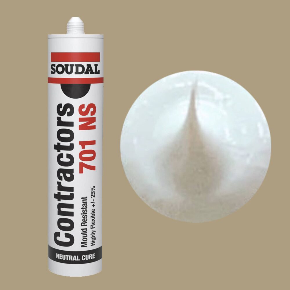 Soudal Contractors 701 NS Silicone - Off White