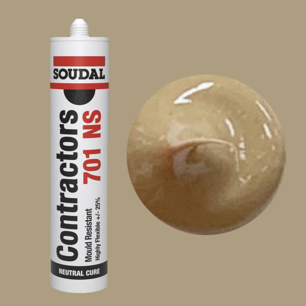 Soudal Contractors 701 NS Silicone - Teak