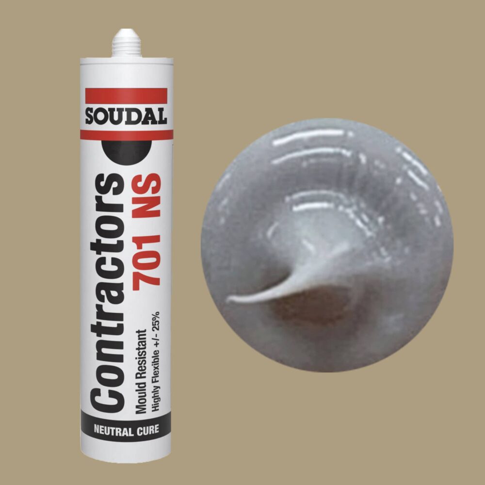 Soudal Contractors 701 NS Silicone - Cement Grey