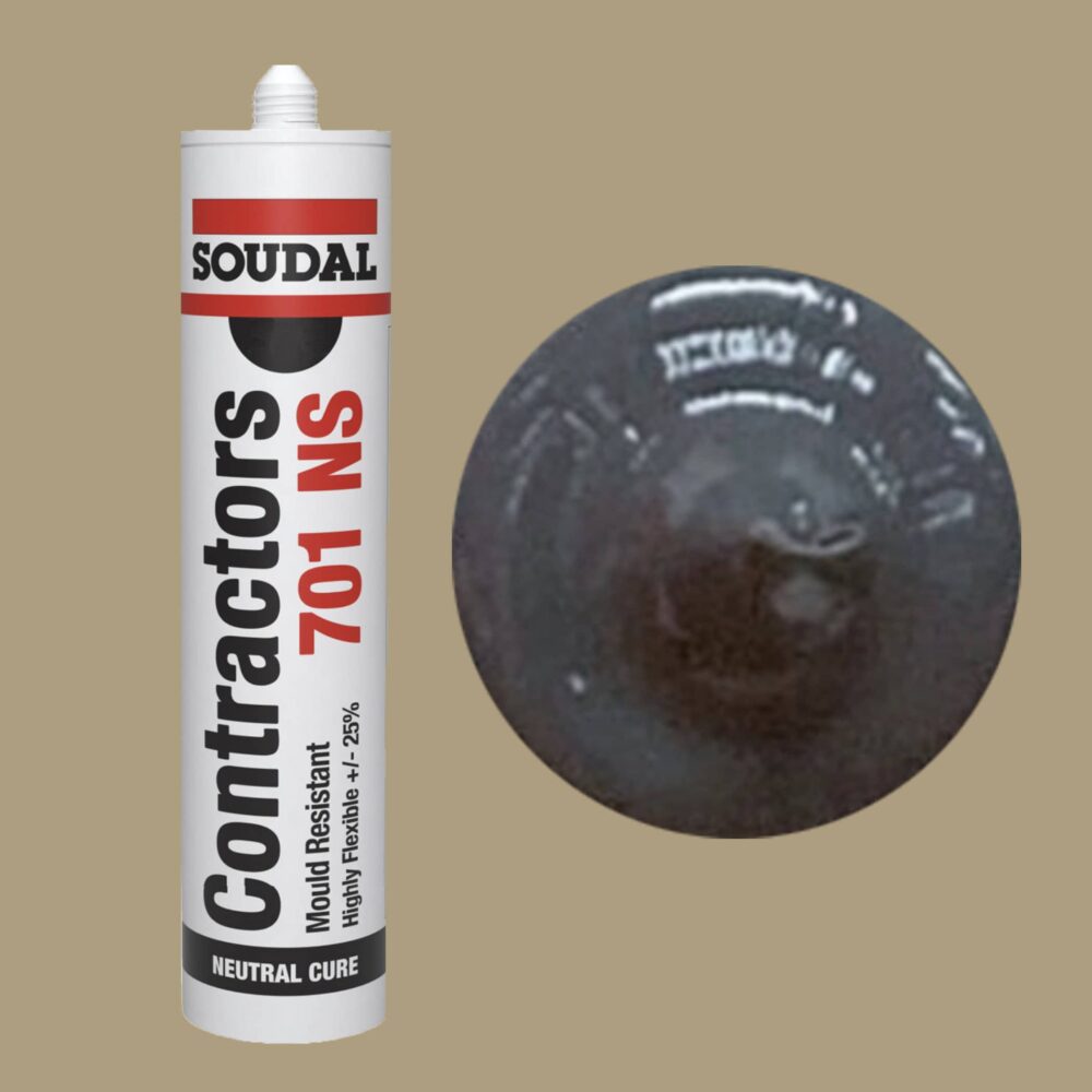 Soudal Contractors 701 NS Silicone - Pewter