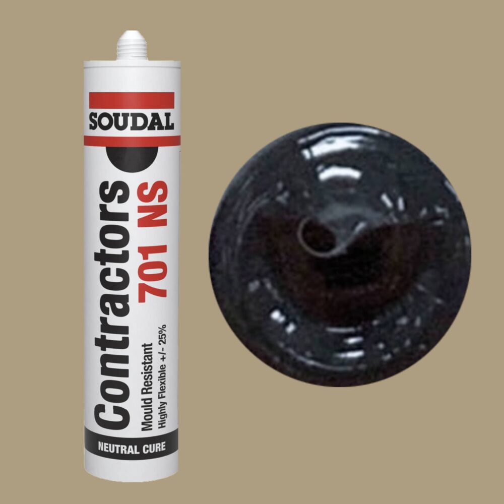 Soudal Contractors 701 NS Silicone - Charcoal