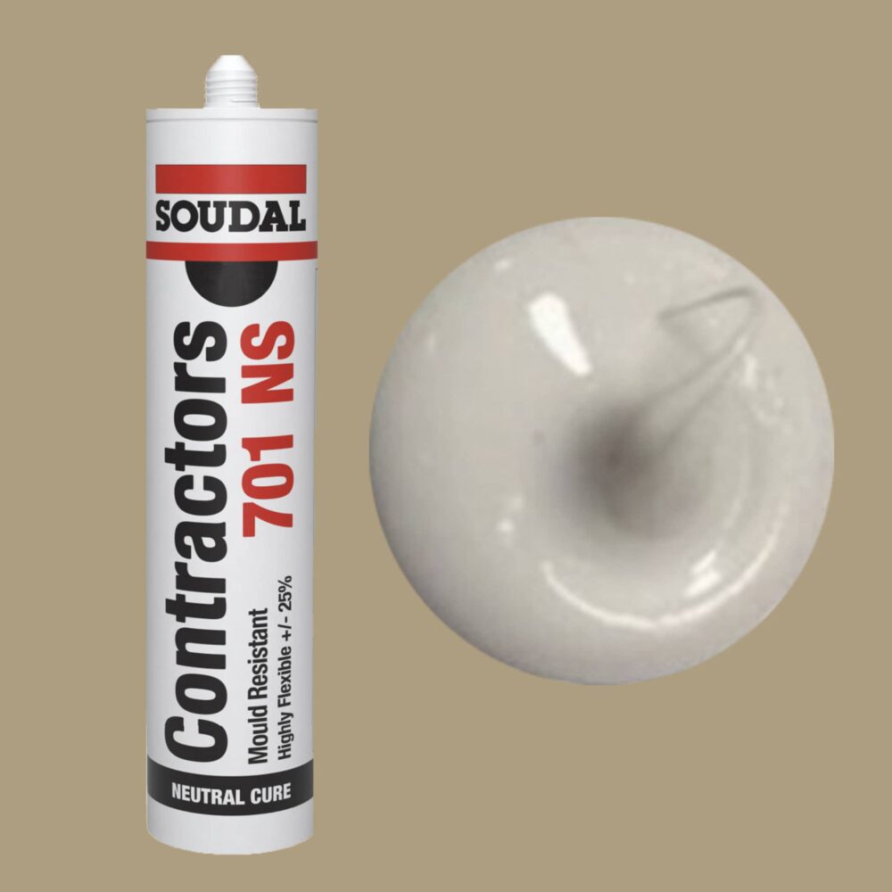 Soudal Contractors 701 NS Silicone - Misty Grey