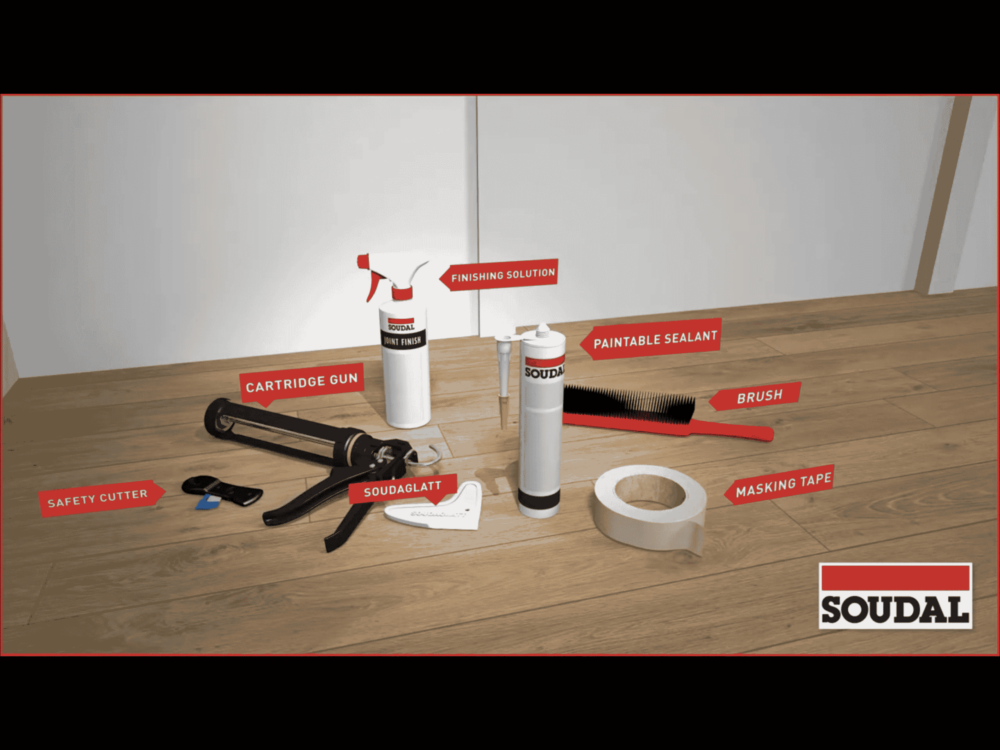 Soudal Fill and Paint Gap Filler - Gallery Instruction 2