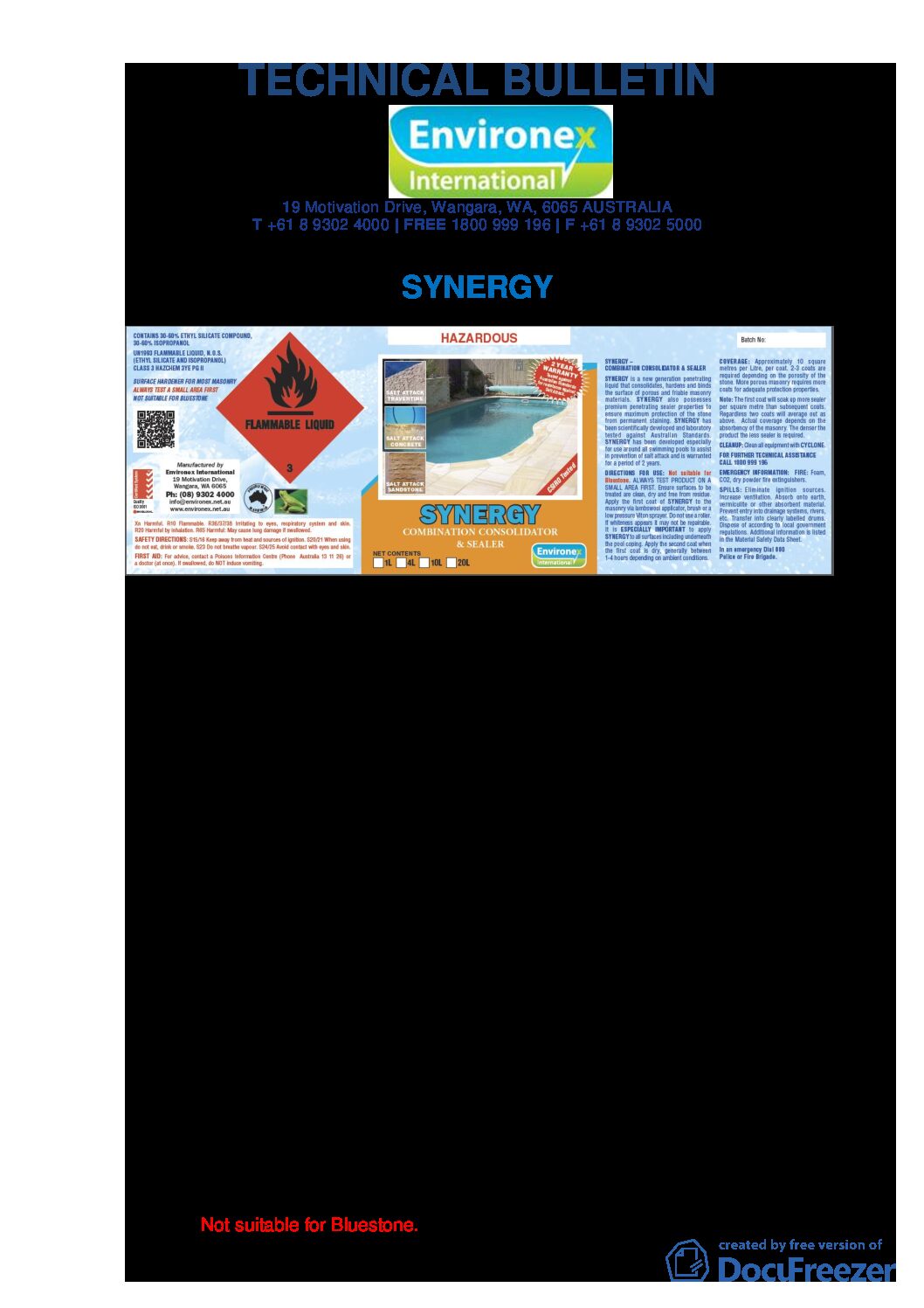 Technical Specifications