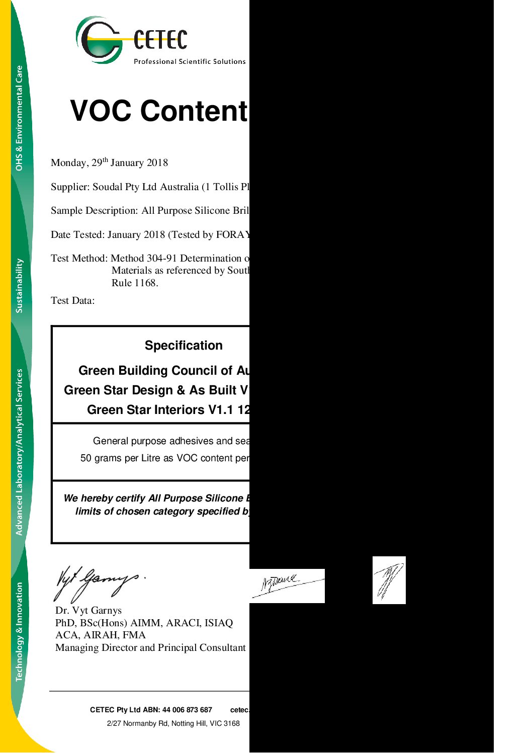 Technical Specifications