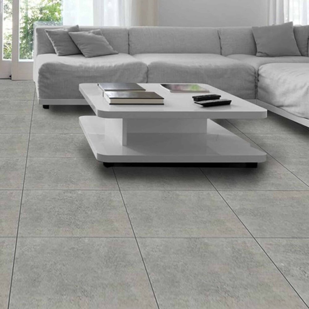 Toscano Light Grey Matt Porcelain Tile - Product Image