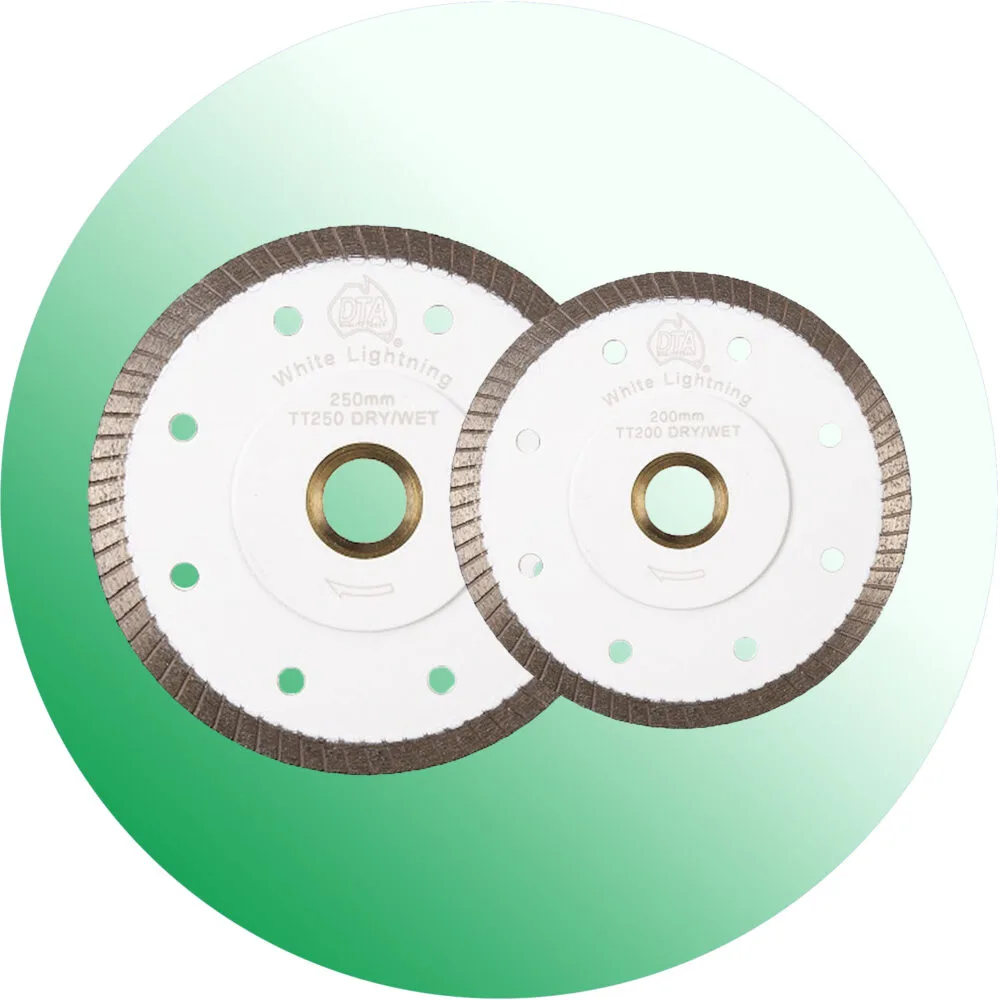DTA White Lightning Turbo Diamond Saw Blades - Product Image