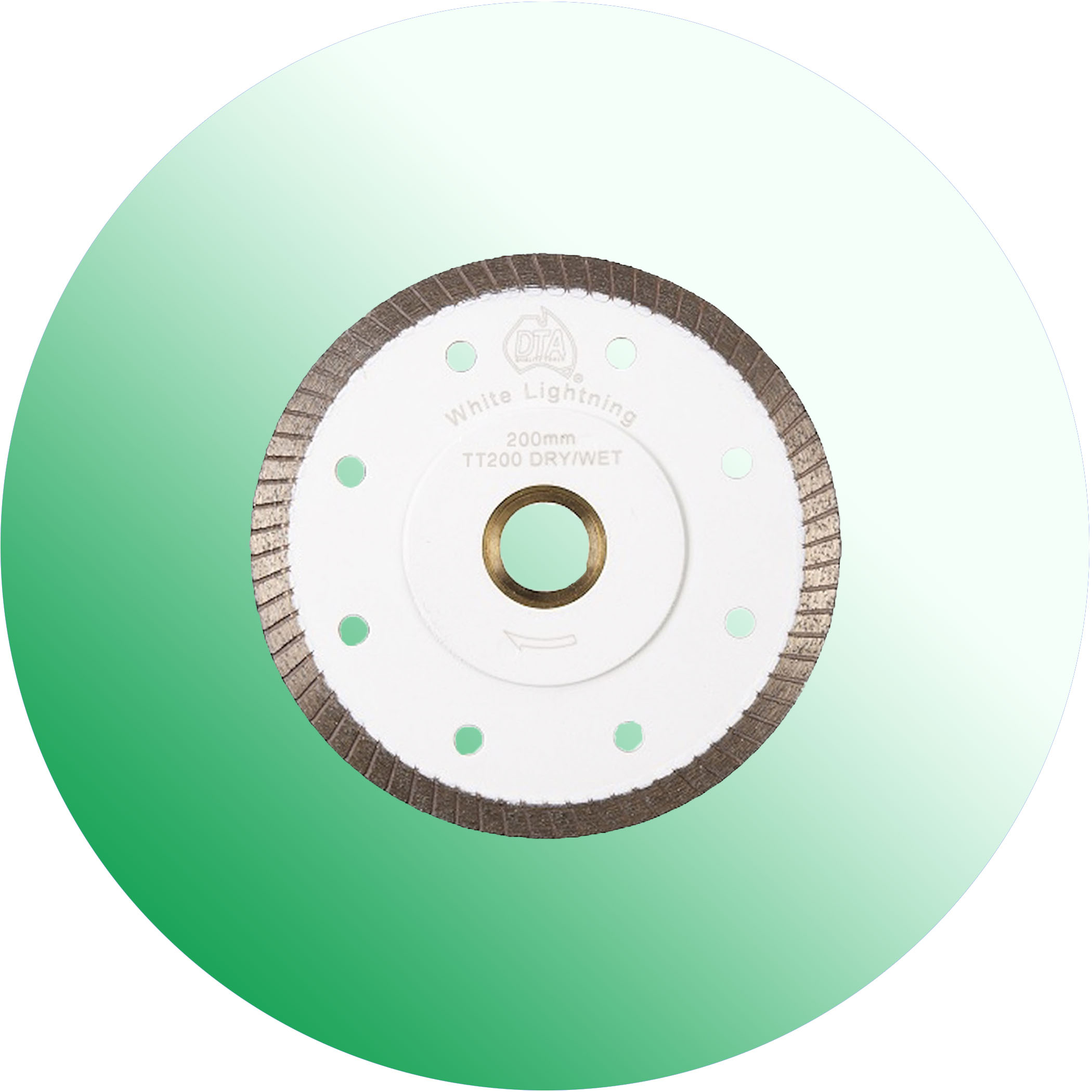 DTA White Lightning Turbo Diamond Saw Blades - 200mm Variation Image