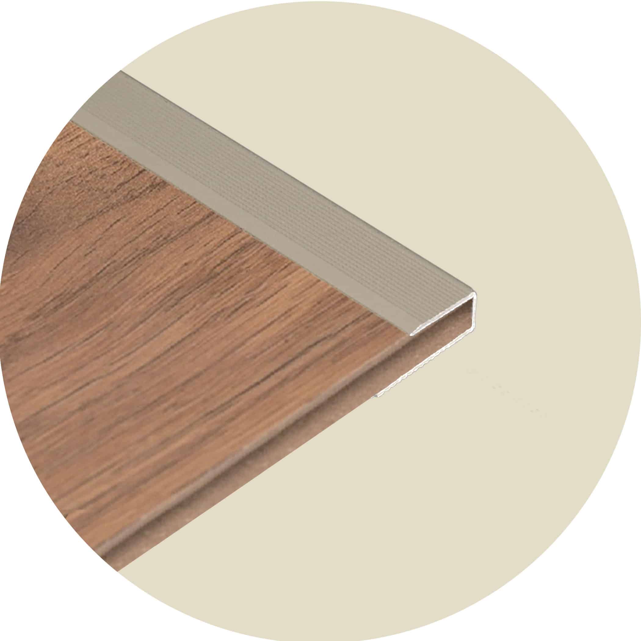 C Channel Edge Cover Flooring Trim - Champagne Variation Image