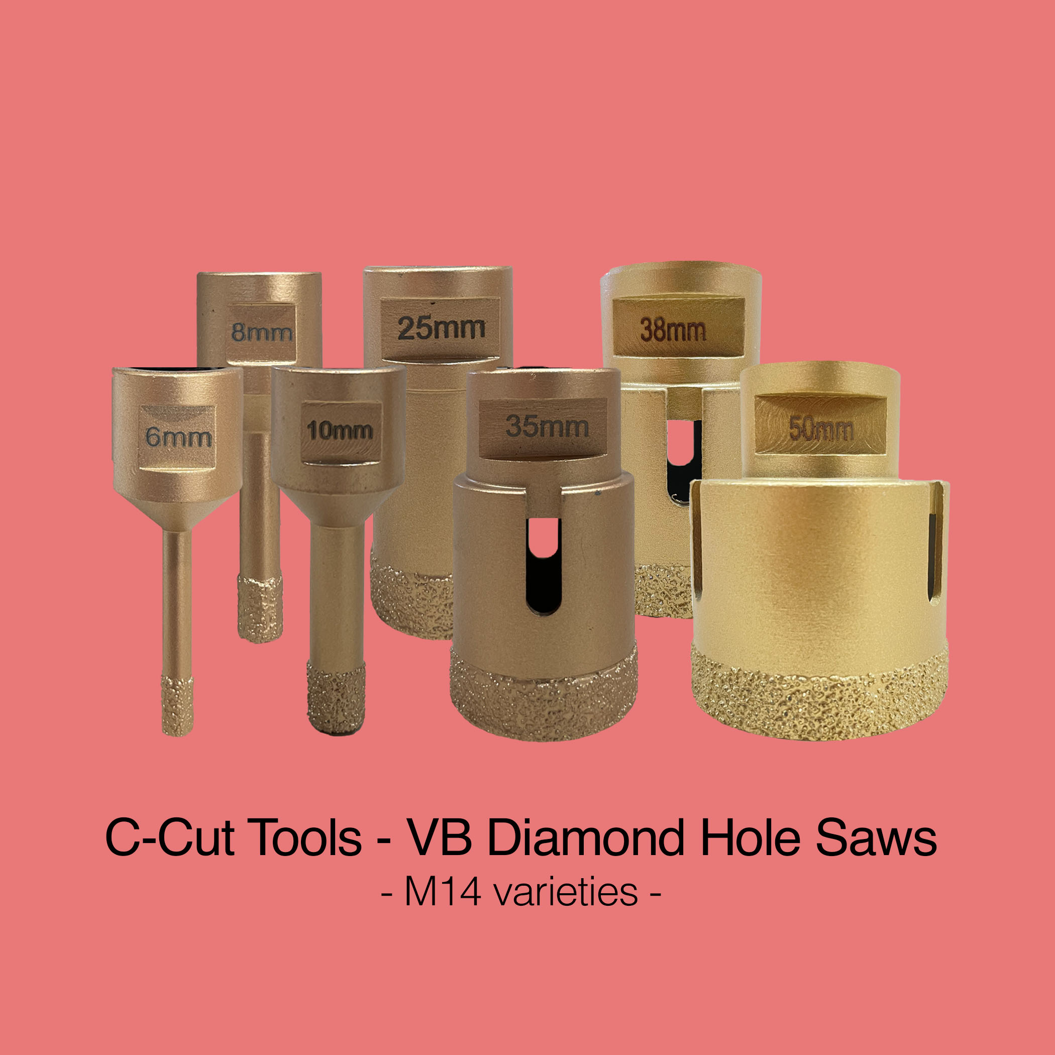 Hurricane Vacuum Braised Diamond Drill Bits - Product Image