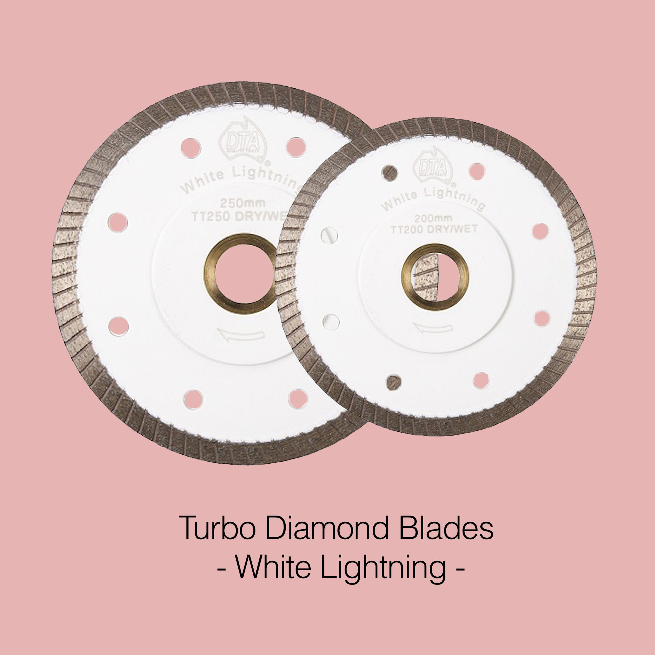 DTA White Lightning Turbo Diamond Saw Blades - Product Image