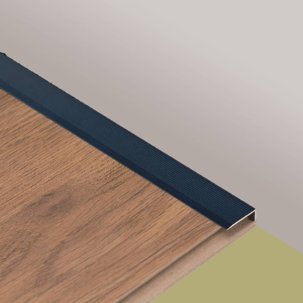 L Shape Angle End Flooring Trim - Black Variation Image