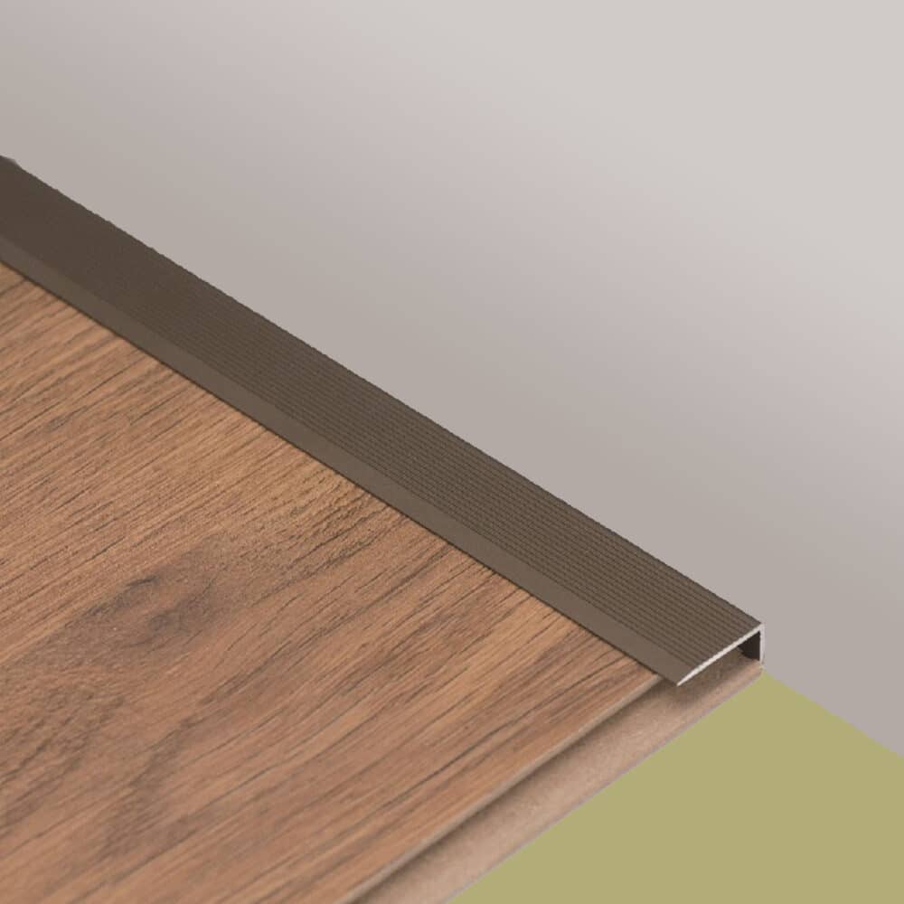 L Shape Angle End Flooring Trim - Bronze Variation Image