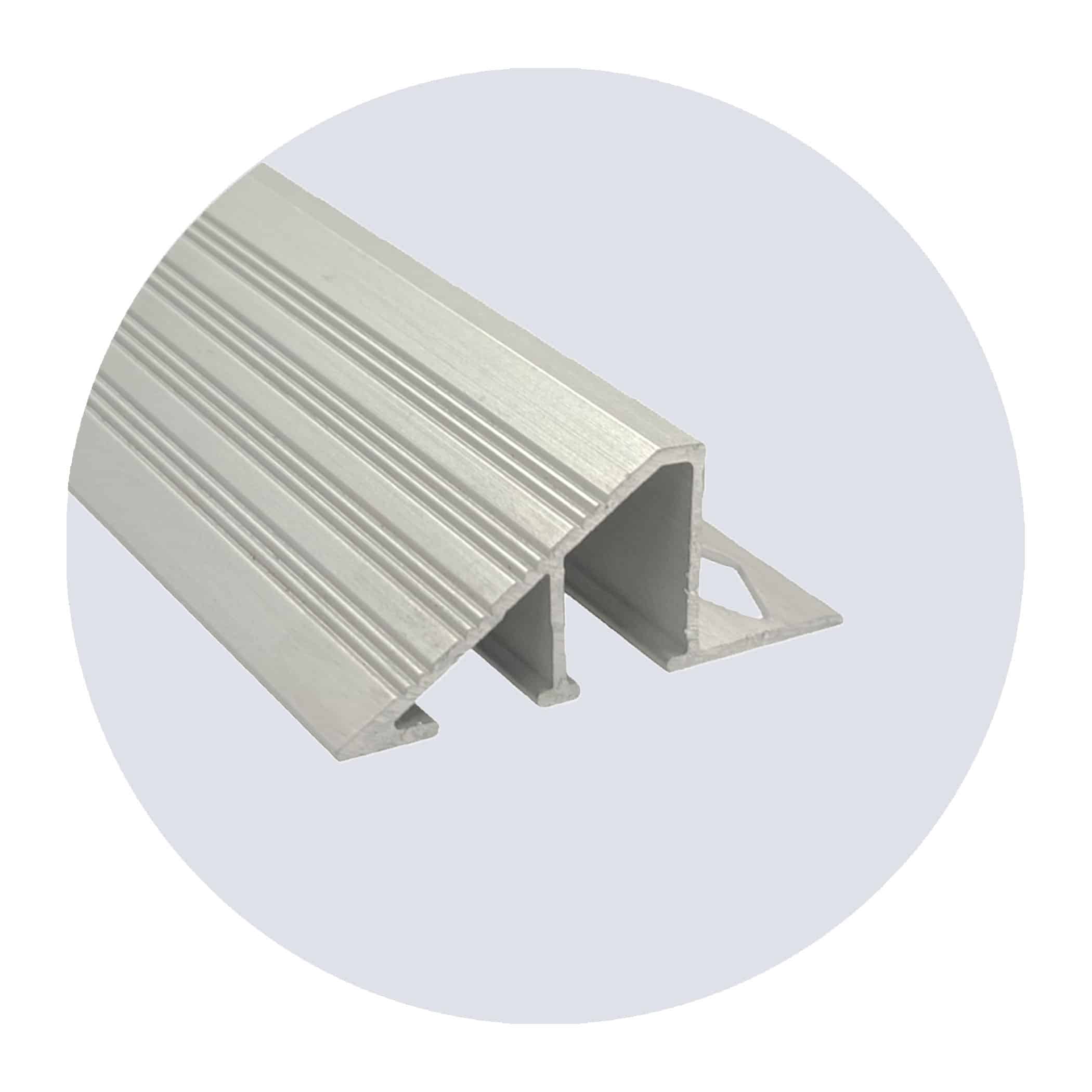 Transition Edge Ramp - 18mm Matt Silver Finish Variation