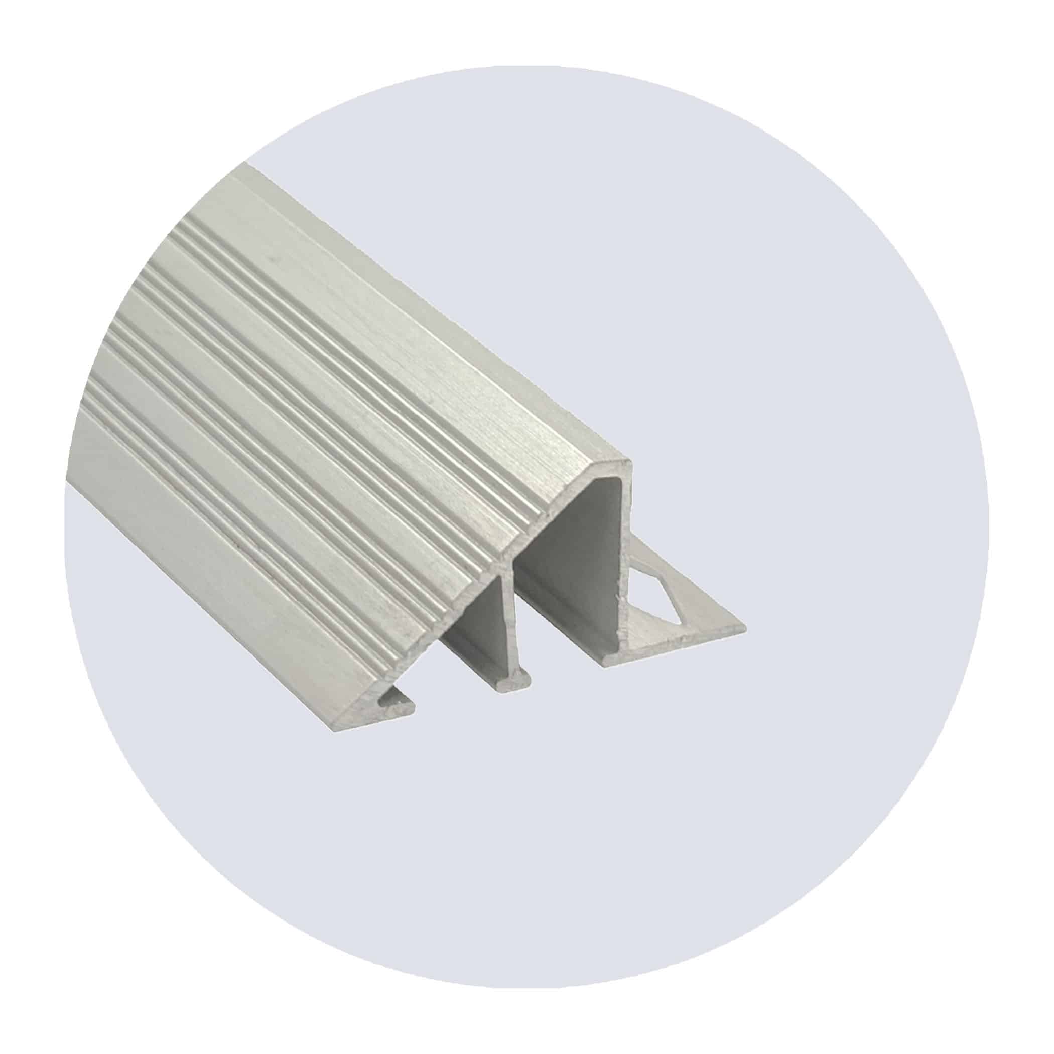 Transition Edge Ramp - 16mm Matt Silver Finish Variation