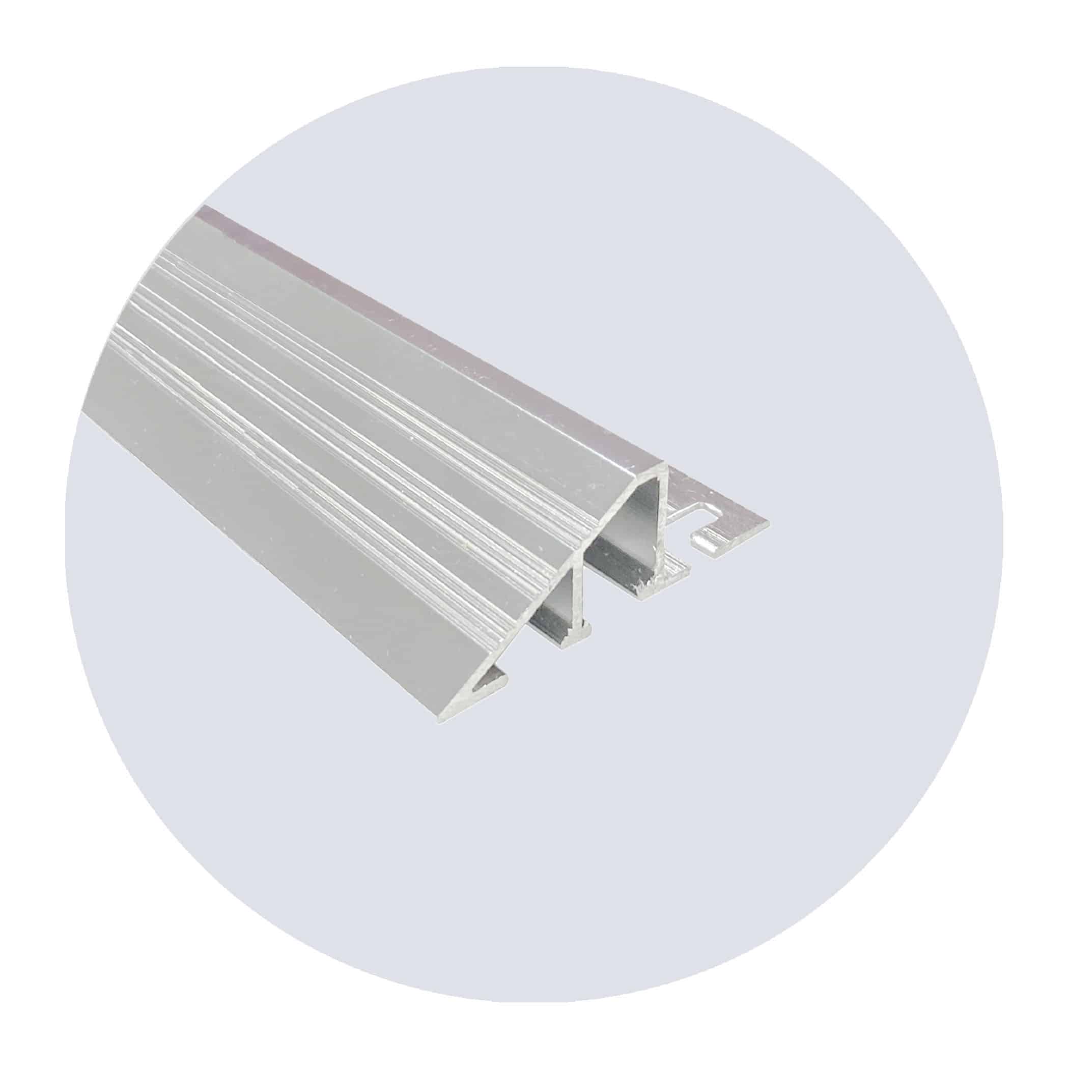 Transition Edge Ramp - 12mm Matt Silver Finish Variation