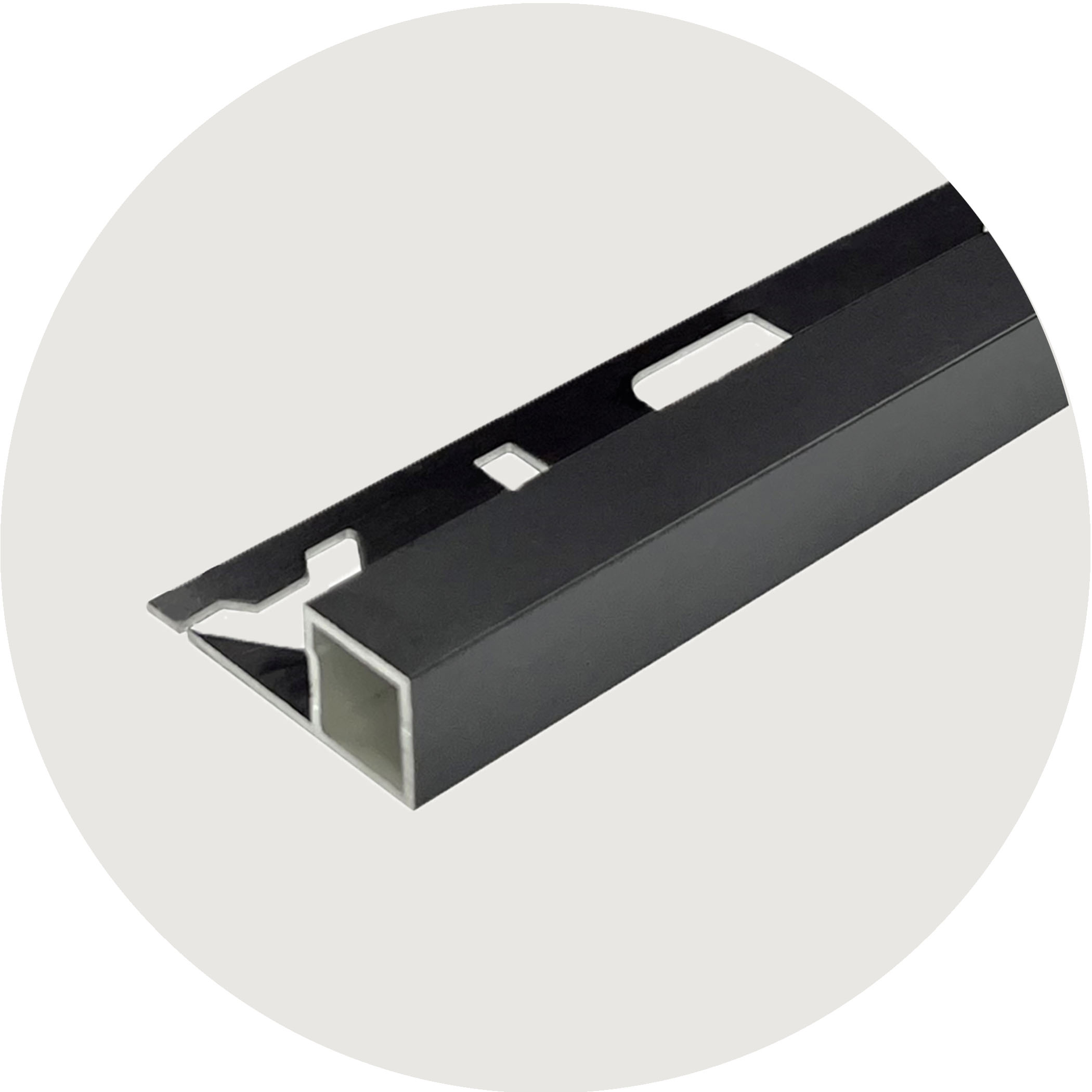 Square Edge Trim Matt Black - Variation Image