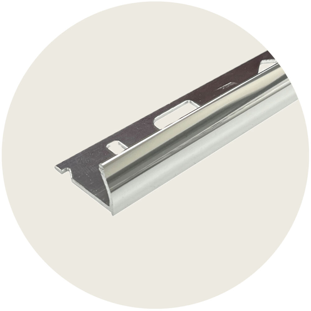 Round Edge Trim Bright Silver Finish - Variation Image