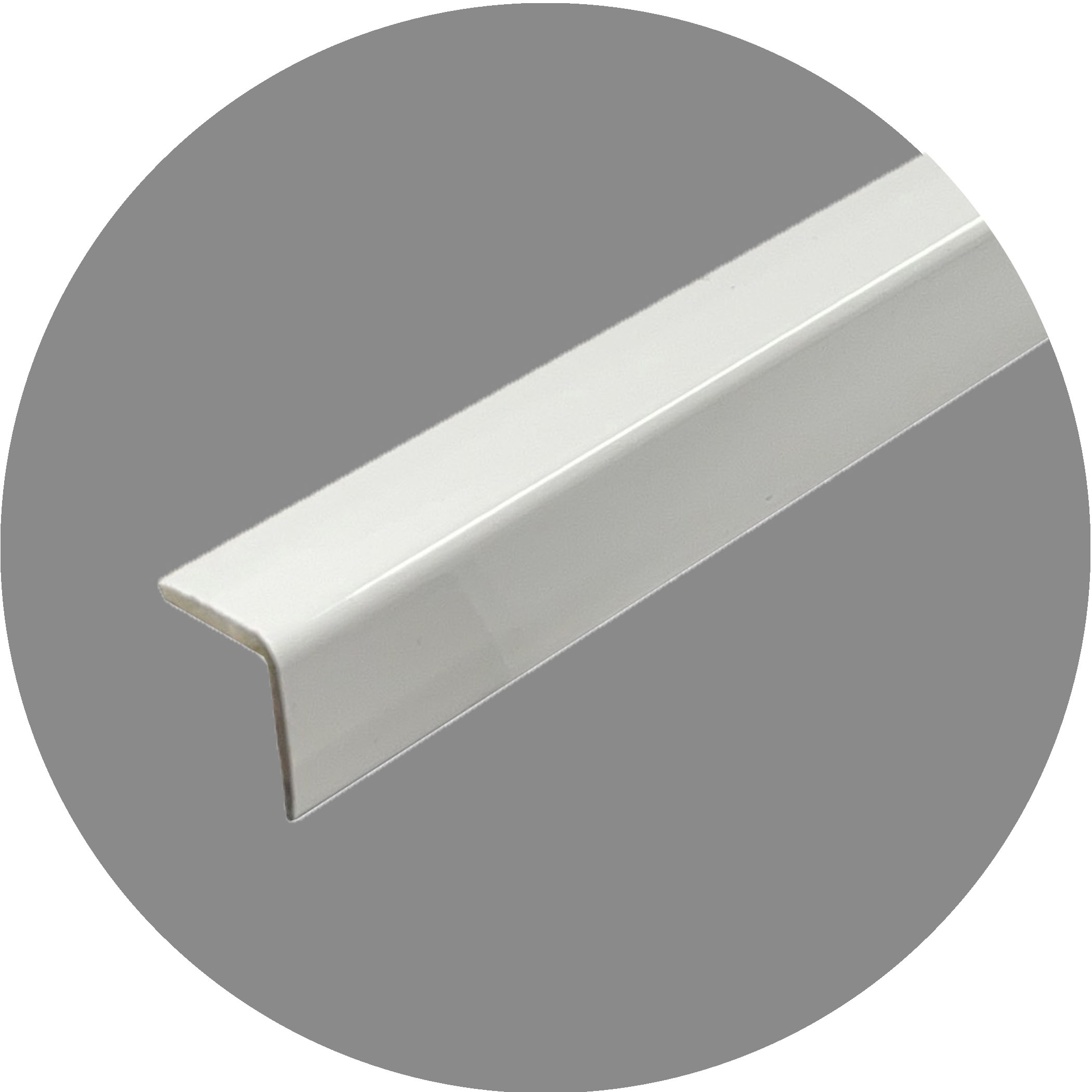Retro Fit External L Shape Angle - White Gloss Variation Image