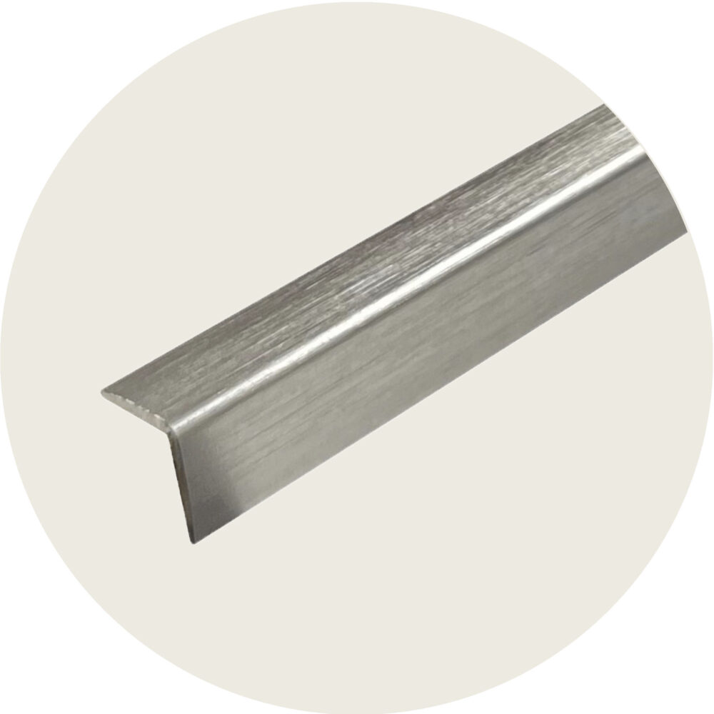 Retro Fit External L Shape Angle - Brushed Nickel Variation Image