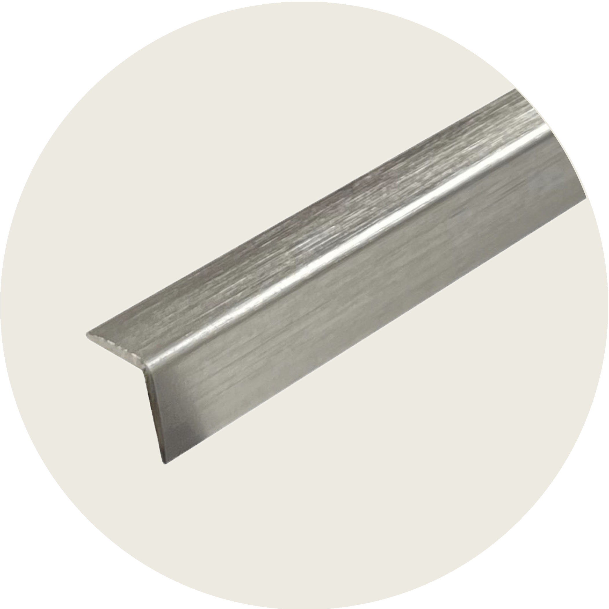 Retro Fit External L Shape Angle - Brushed Nickel Variation Image