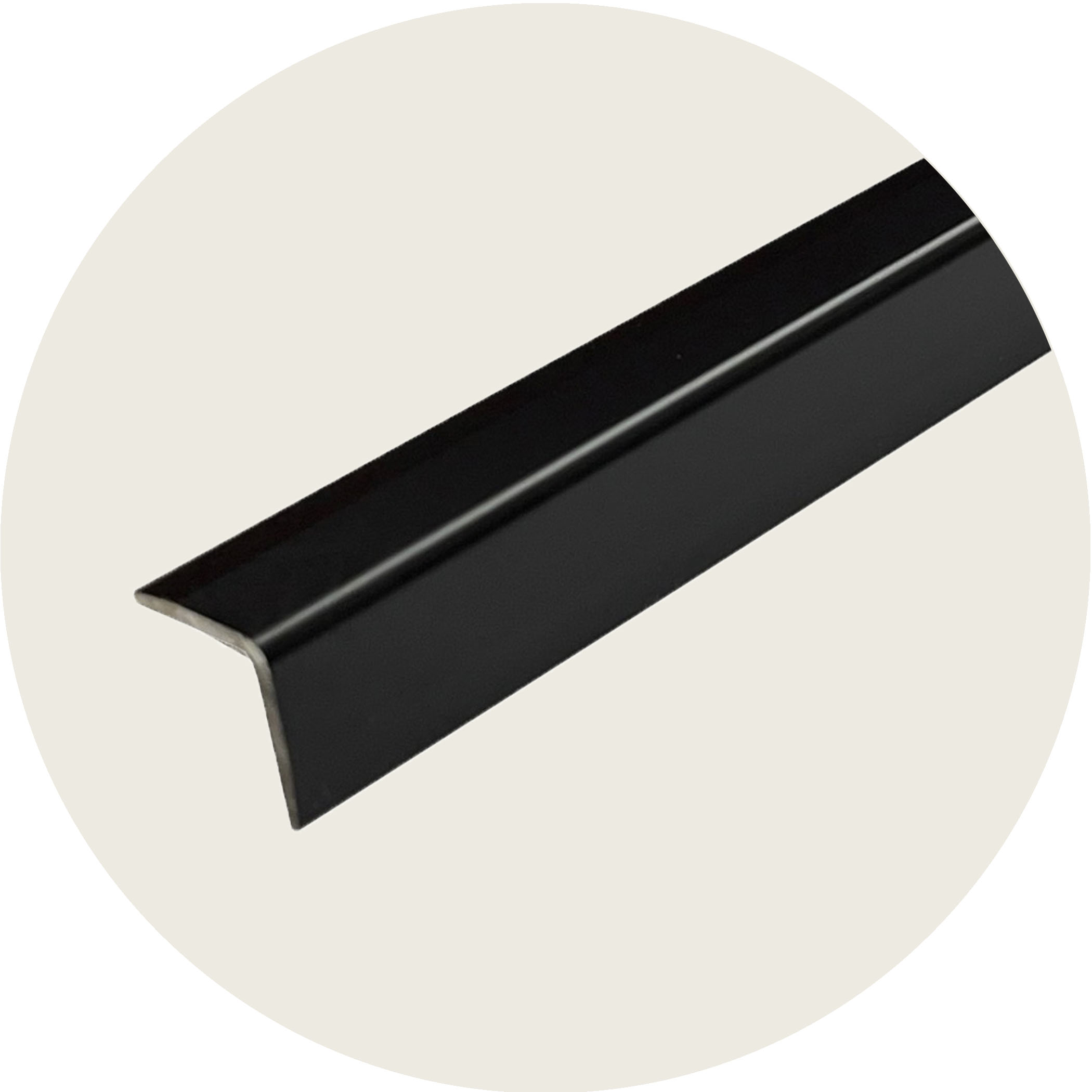 Retro Fit External L Shape Angle - Matt Black Variation Image
