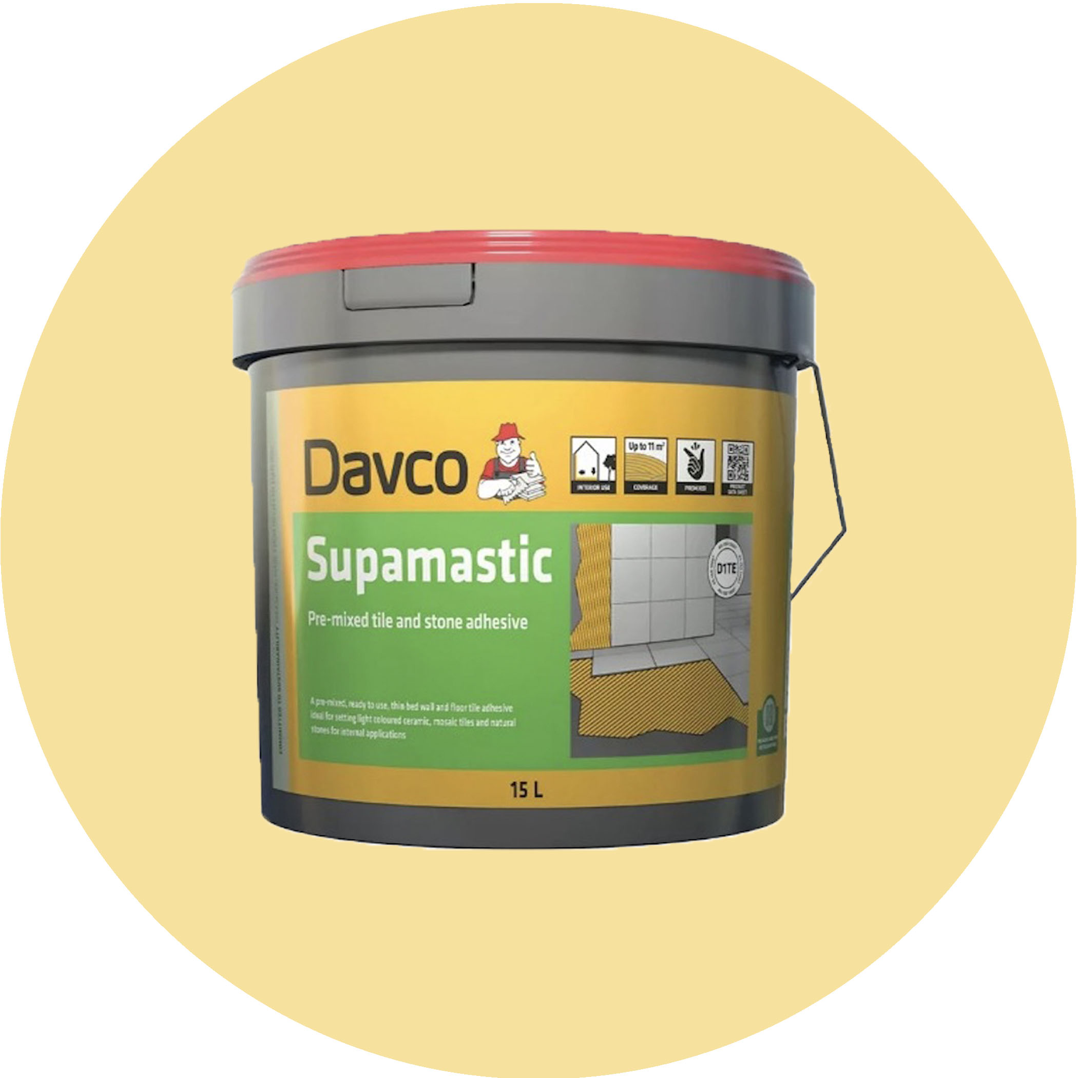 Davco Supamastic Interior Tile Adhesive - 15 Litre Variation Image