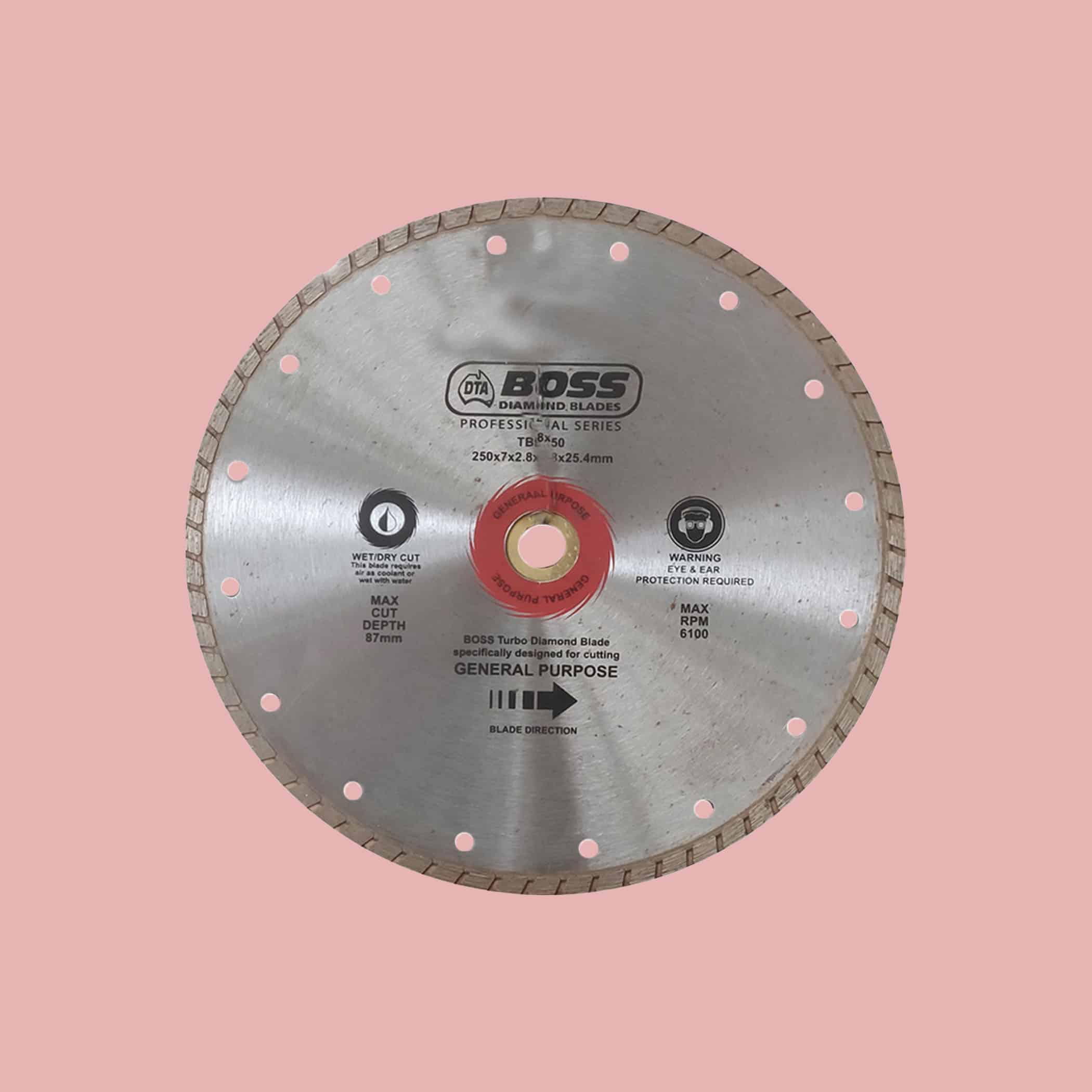 DTA Boss Super Turbo Diamond Blade - 250mm Variation Image