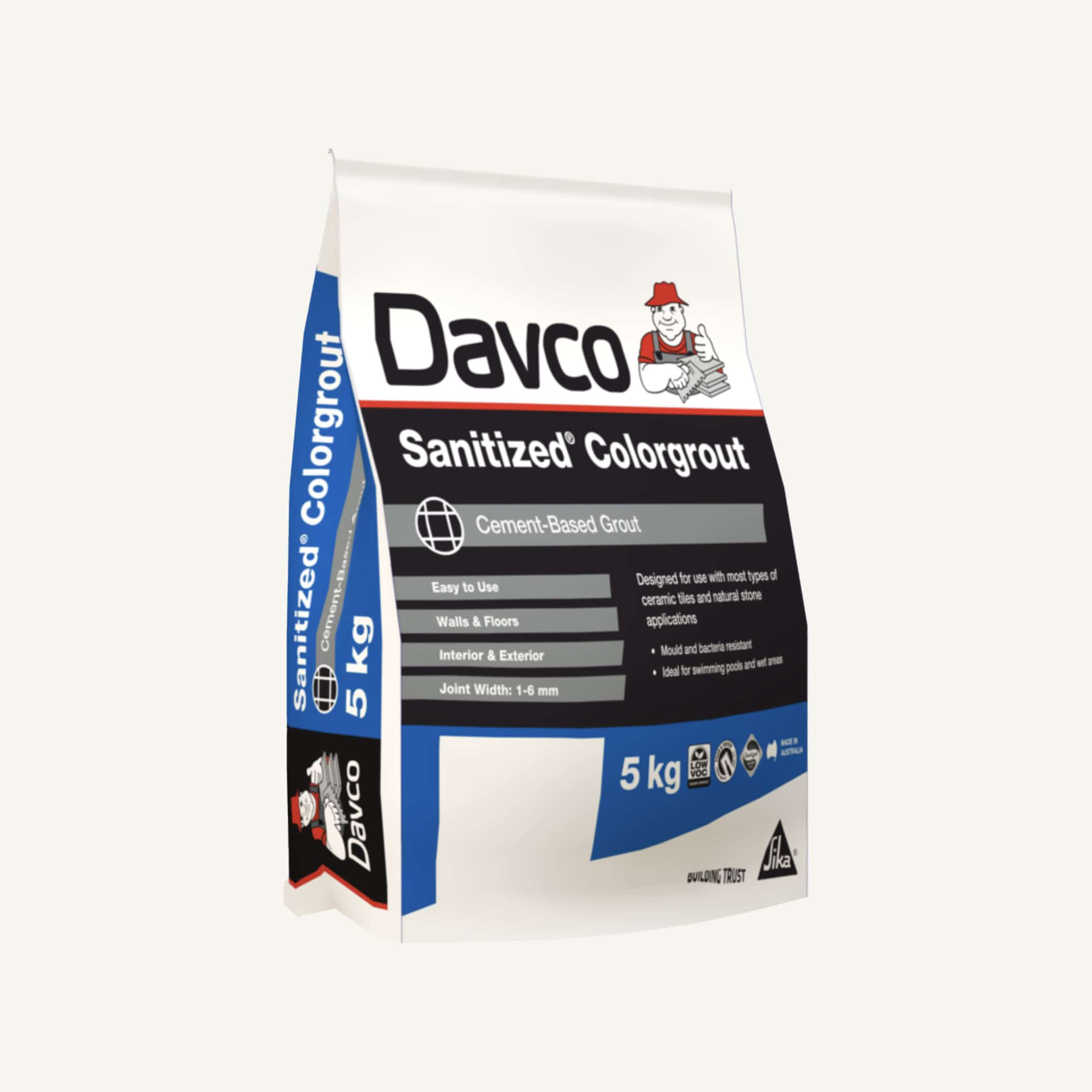 Davco Sanitized Colorgrout - 01 White 1.5kg