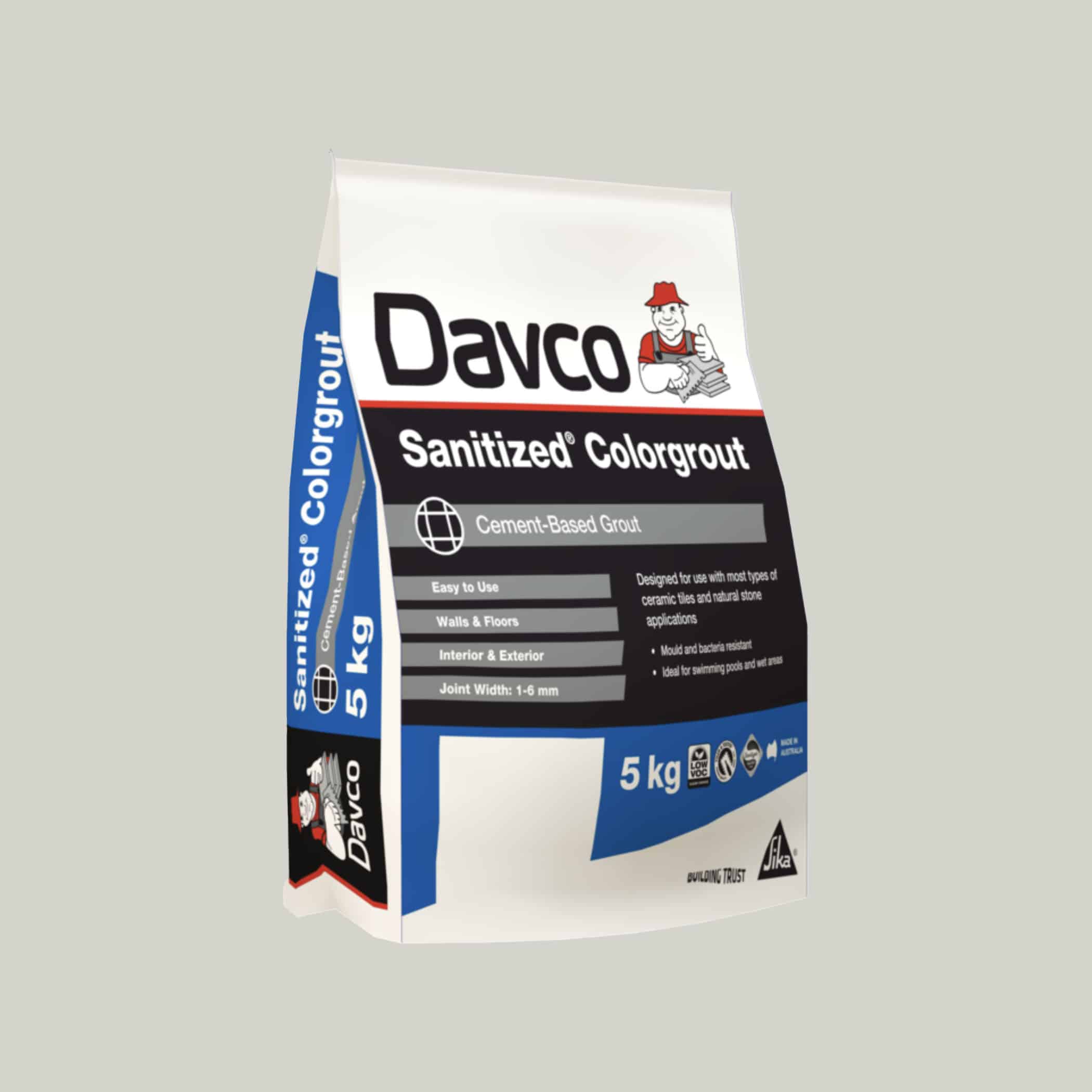 Davco Sanitized Colorgrout - 49 Light Grey 1.5kg