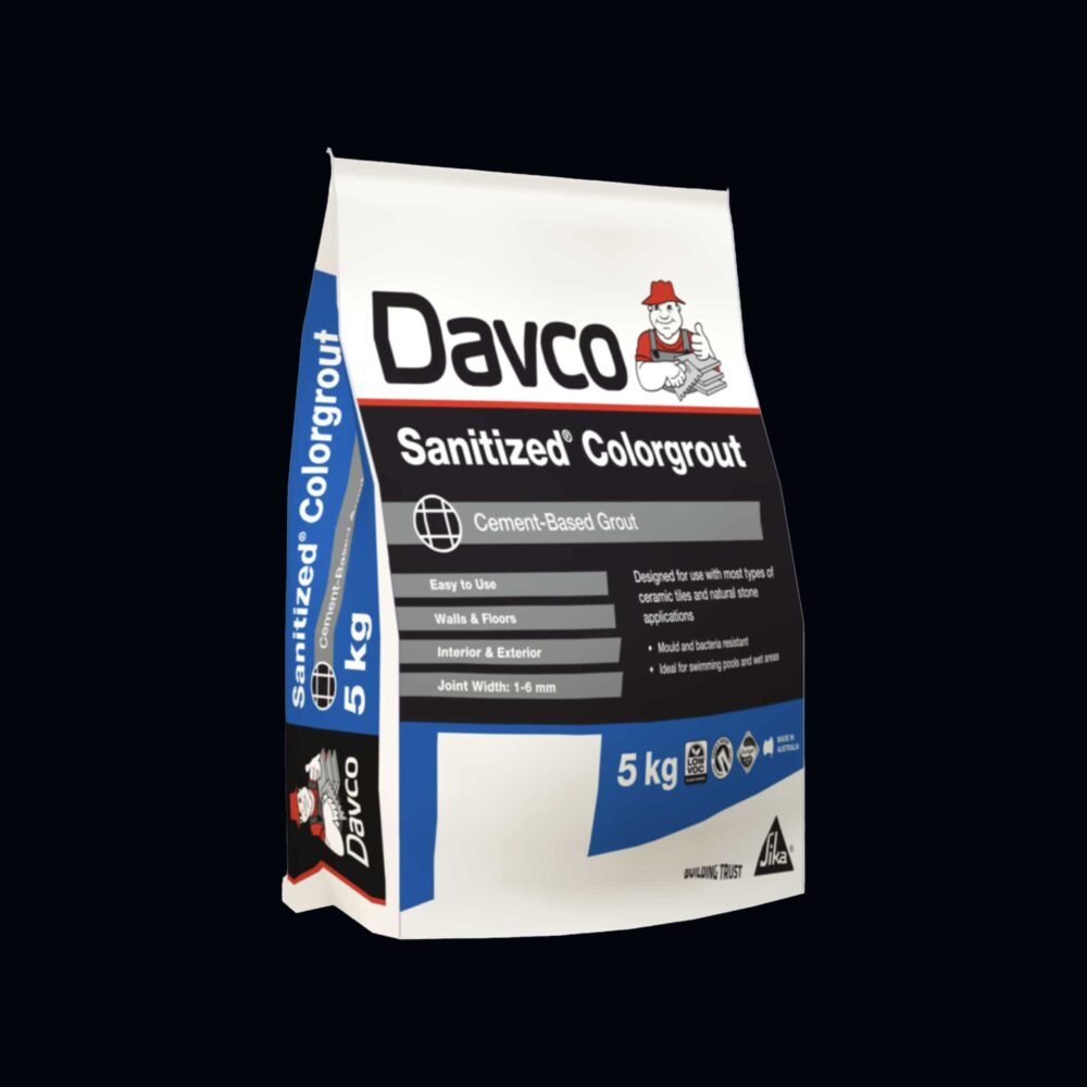 Davco Sanitized Colorgrout - 02 Black 1.5kg